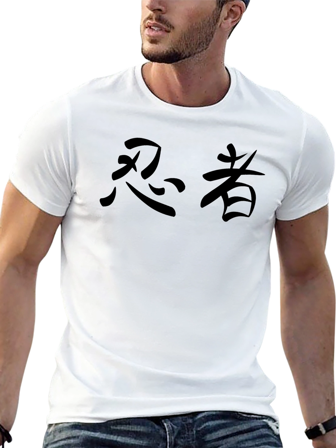 Black Ninja Kanji Crew Neck T-Shirt view 13
