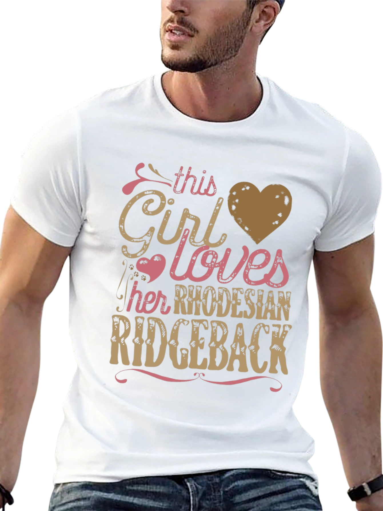 Black Rhodesian Ridgeback Lover T-Shirt - Girl's Best Friend Tee view 13