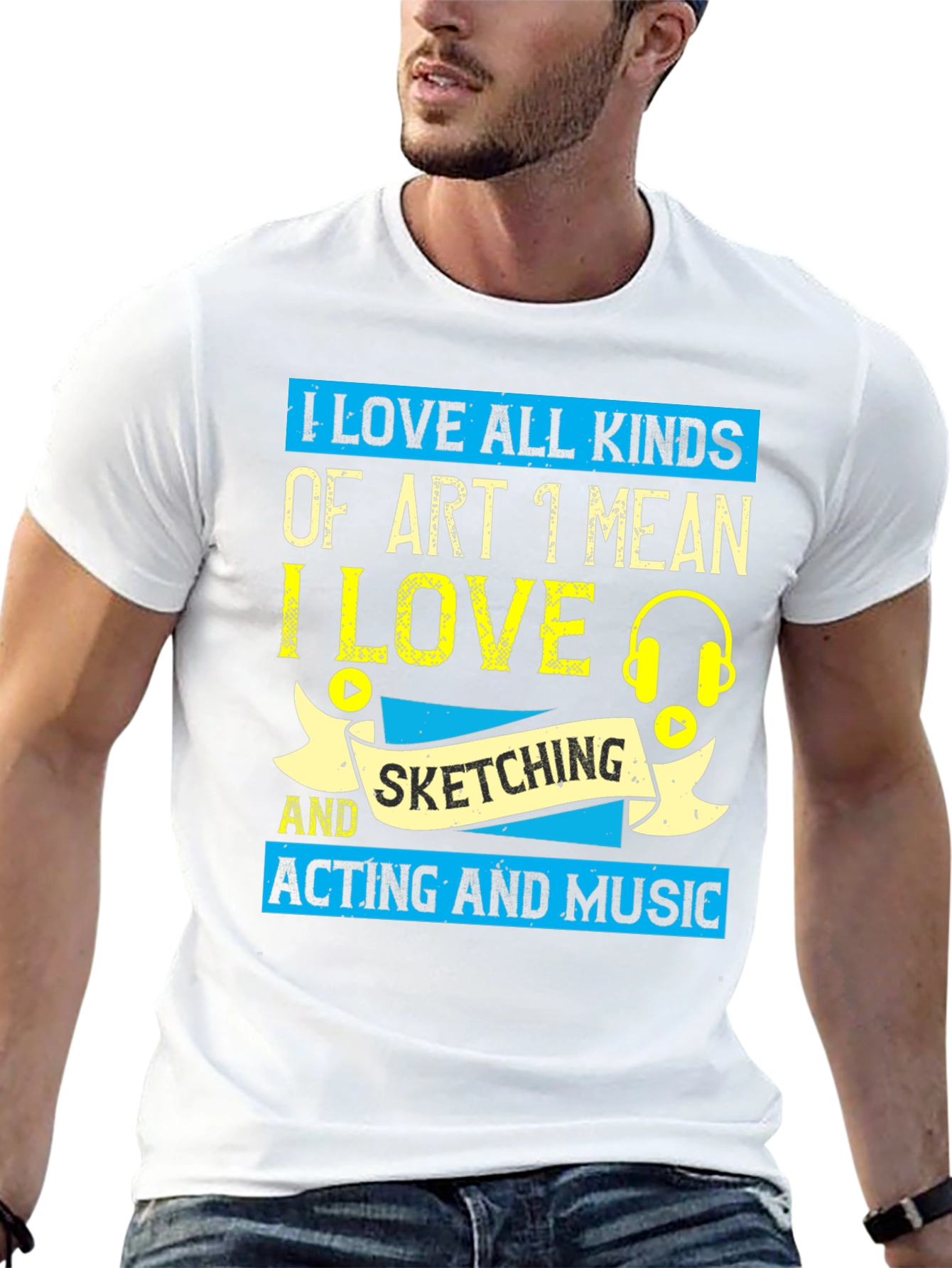 Black Art Lover T-Shirt: Sketching, Acting, & Music Design view 13