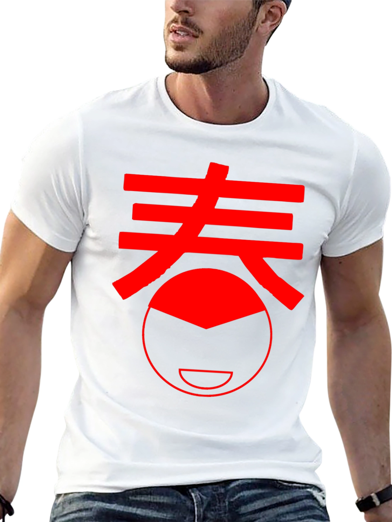 Black Red Spring Kanji Black T-Shirt view 13