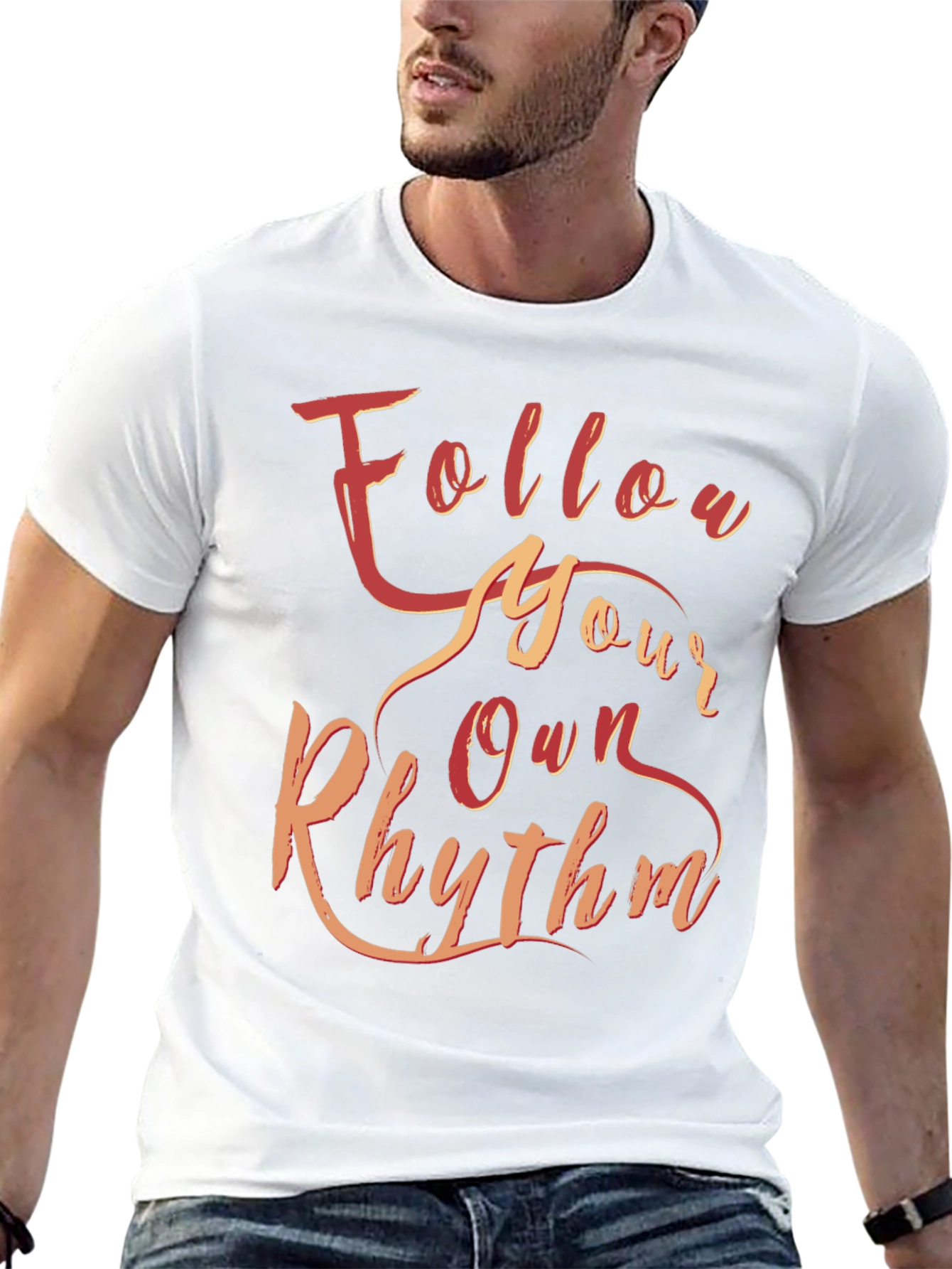 Black Follow Your Own Rhythm Graphic Tee view 13