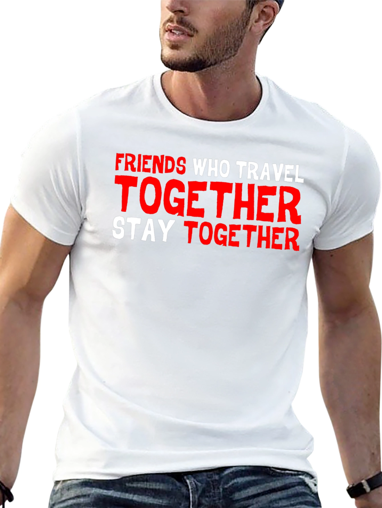 Black Friends Who Travel Together Graphic T-Shirt view 13