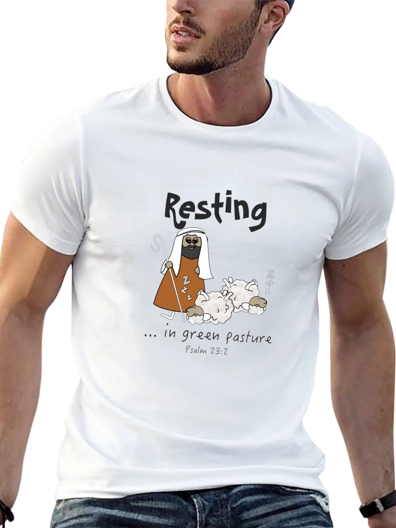 Black Resting Shepherd Graphic Tee view 13