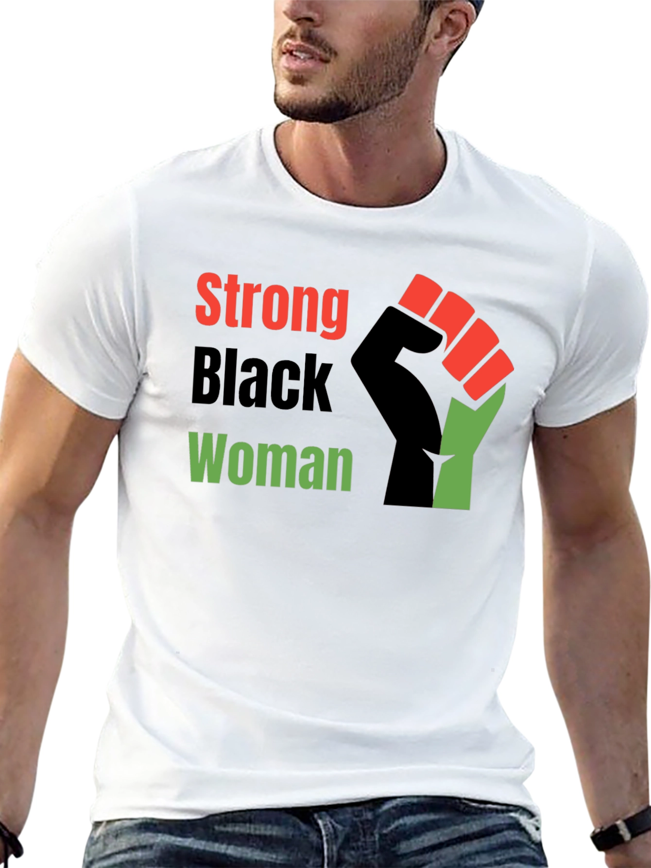 Black Strong Black Woman Graphic Tee - Empowering Design view 13