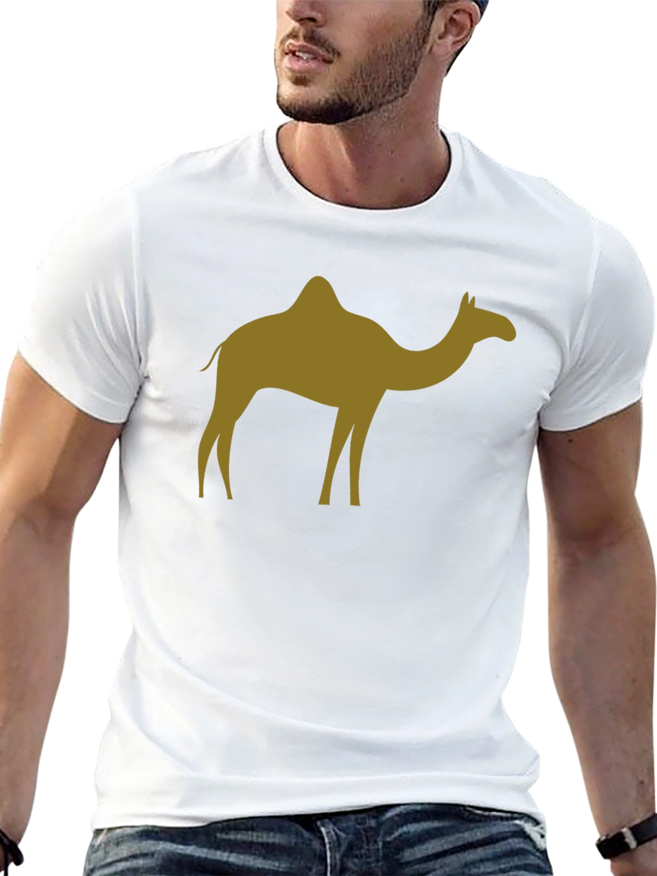 Black Camel Silhouette Black T-Shirt view 13