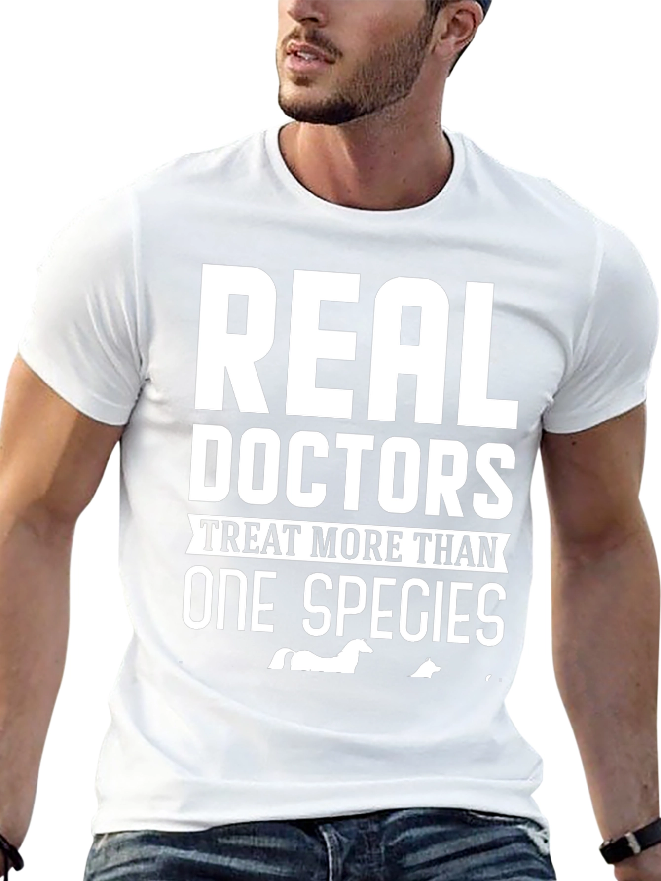 Black Real Doctors Treat More Than One Species T-Shirt view 13