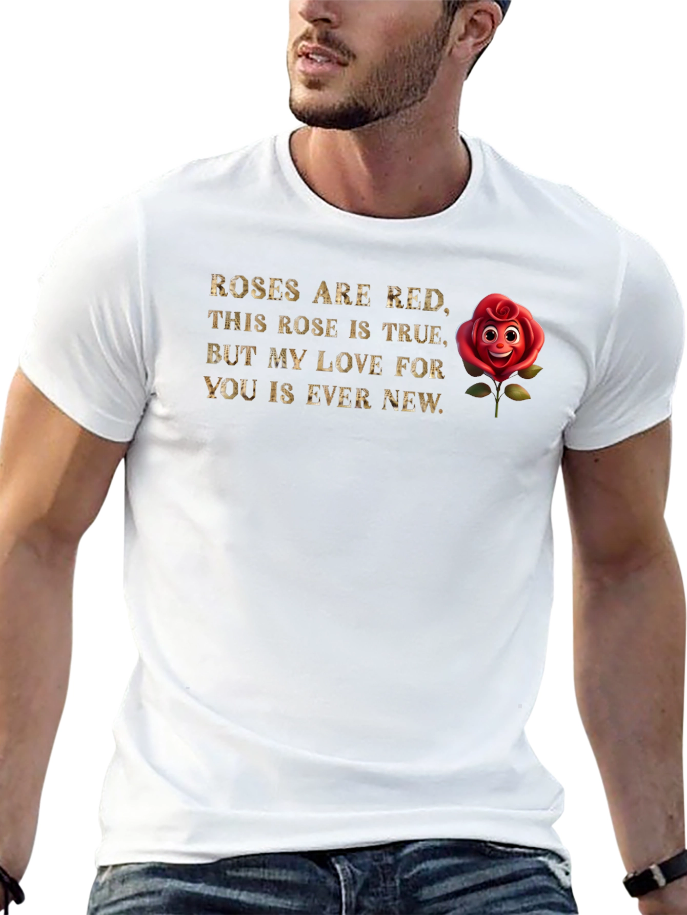 Black Roses Are Red Graphic Tee - Romantic Valentine's Shirt view 13