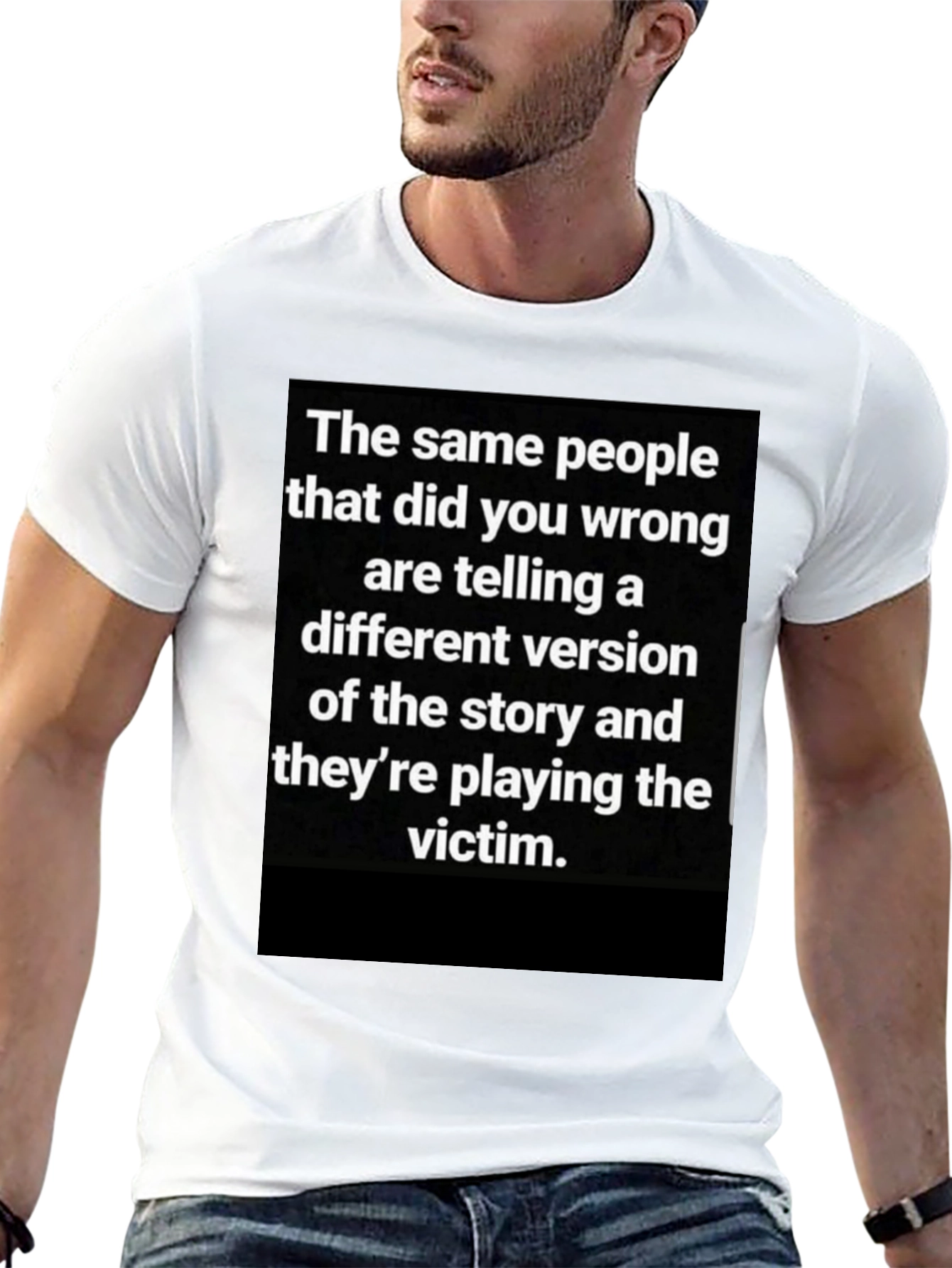 Black Victim T-Shirt: Same People, Different Story view 13