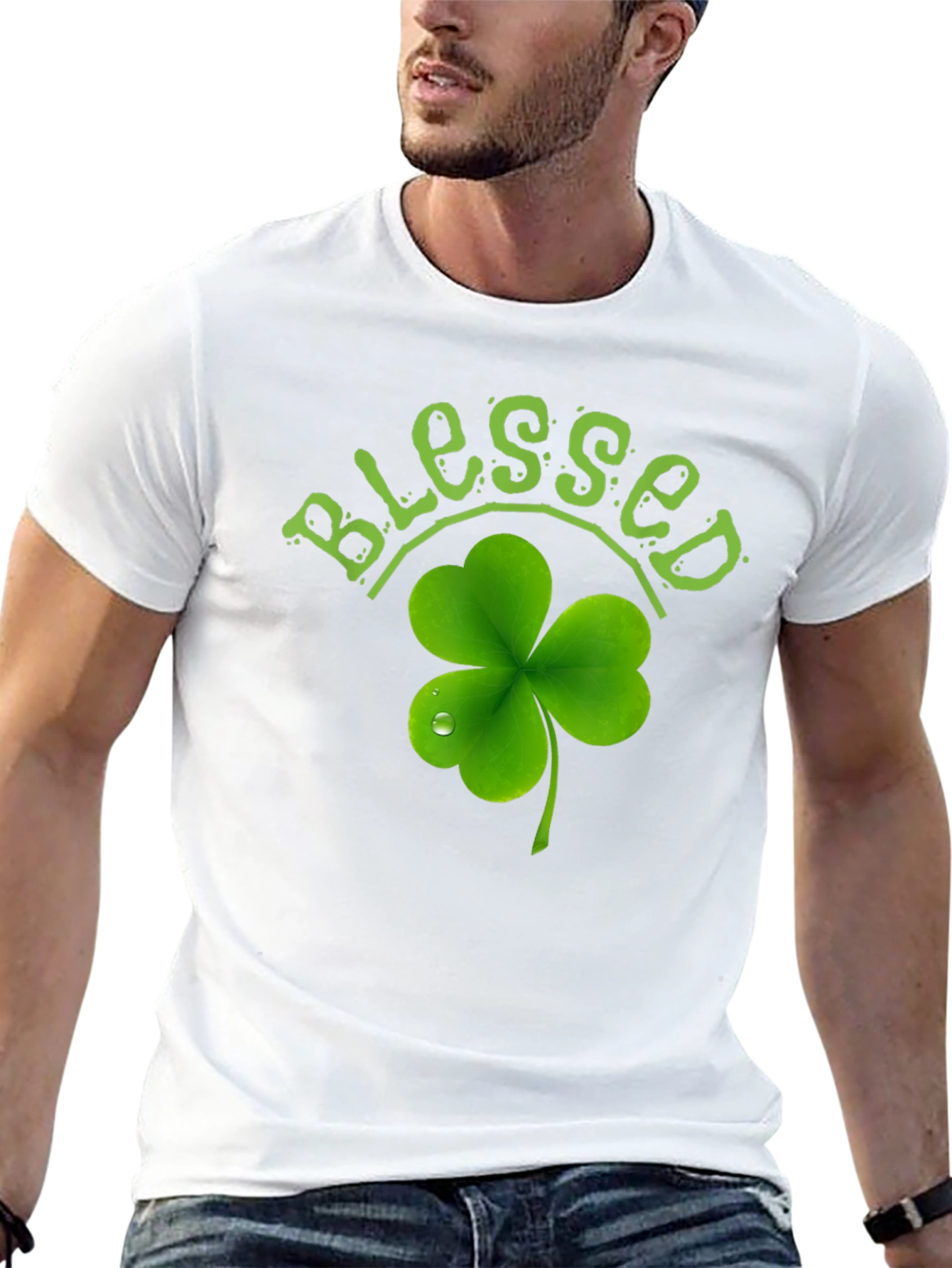 Blessed Shamrock T-Shirt - St. Patrick's Day Tee - 13