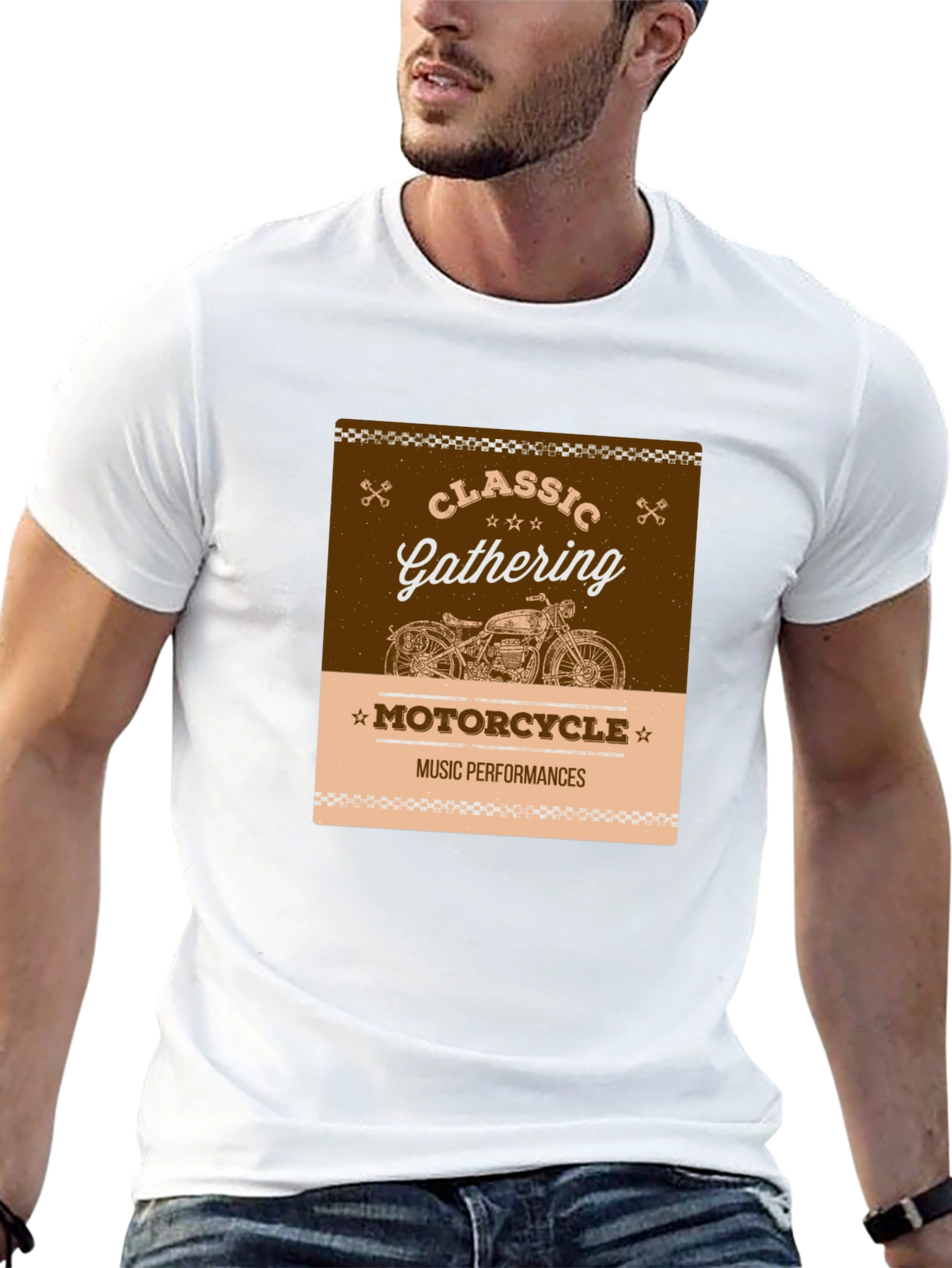 Black Classic Motorcycle Gathering Black T-Shirt view 13