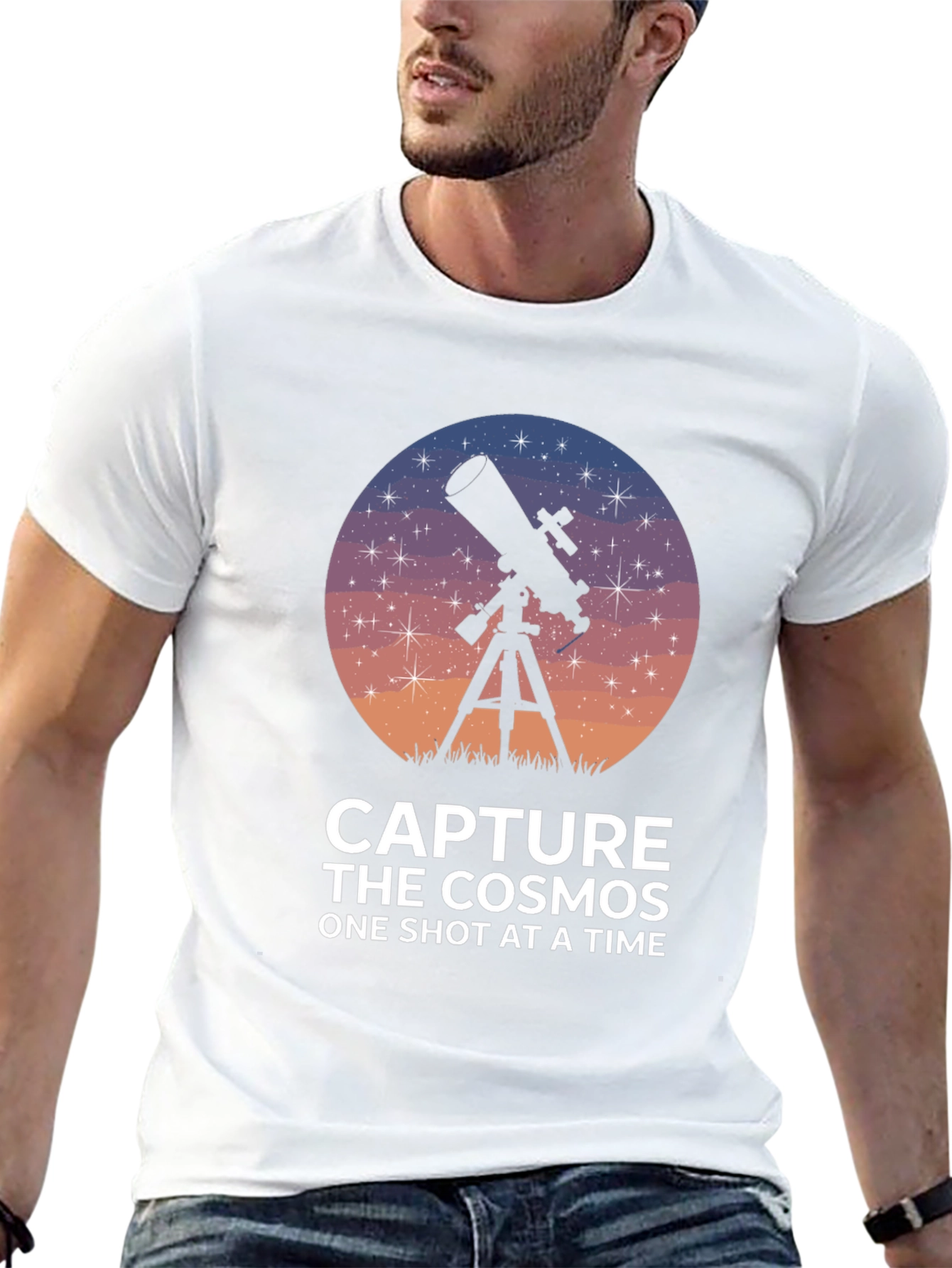 Black Capture the Cosmos Graphic Tee view 13