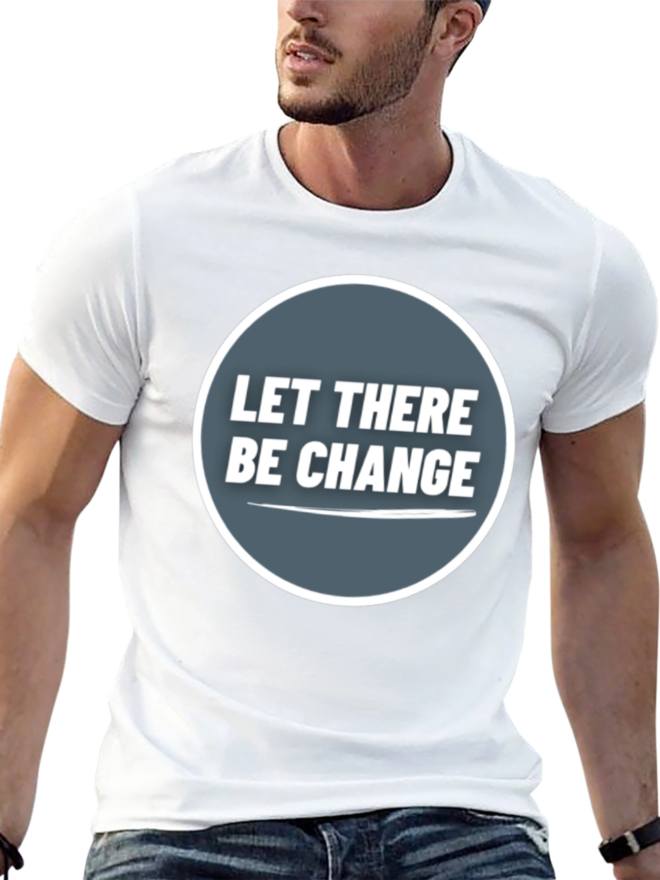 Black Let There Be Change T-Shirt - Stylish Graphic Tee view 13