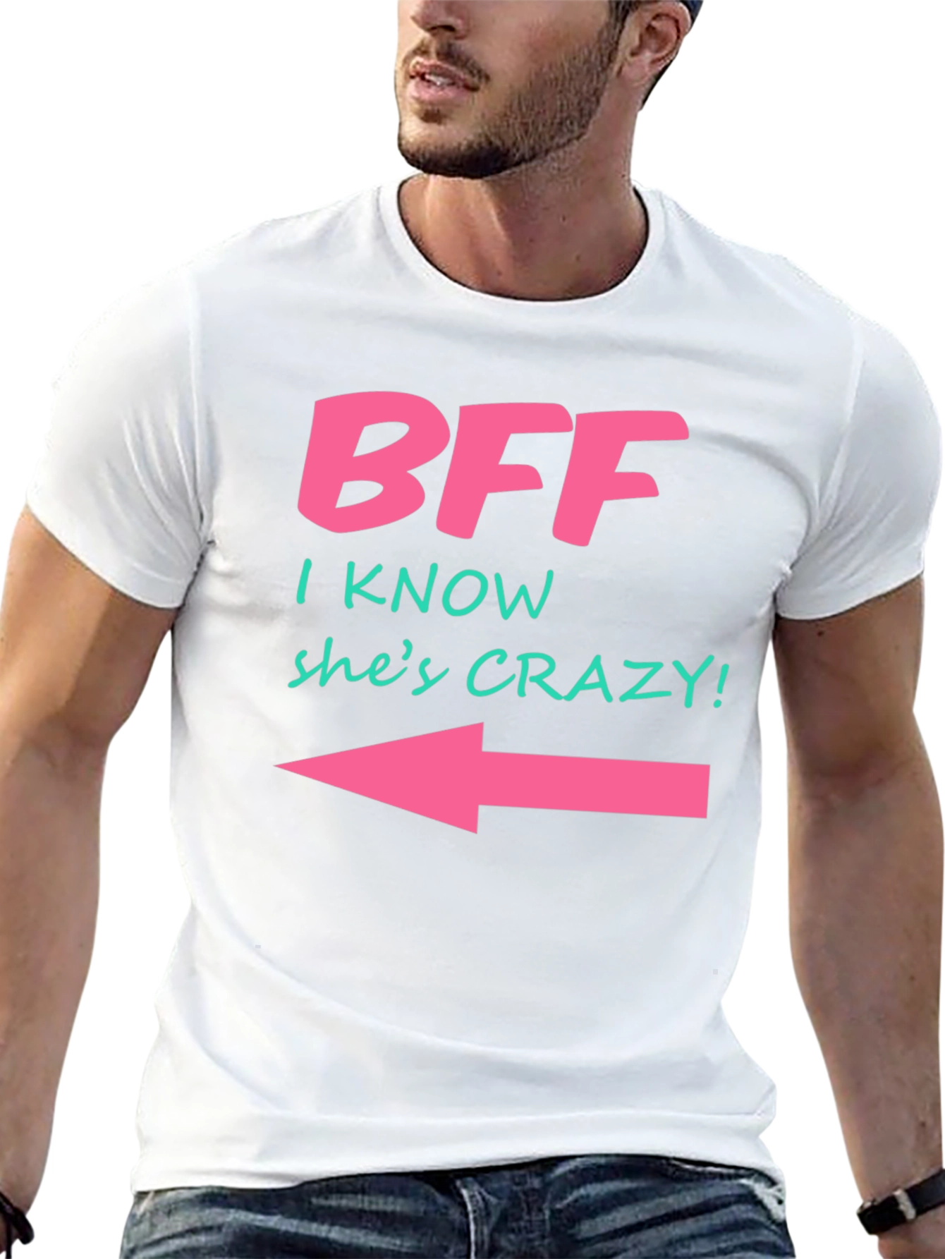 Black BFF Crazy Arrow T-Shirt view 13