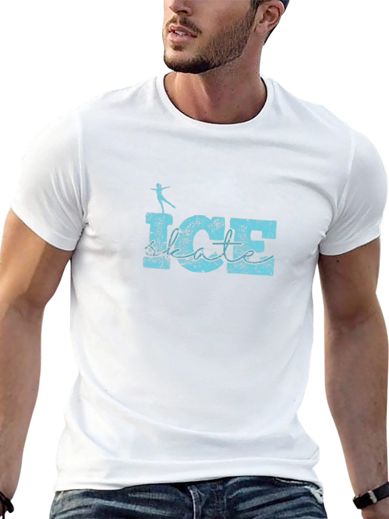 Black Ice Skate T-Shirt view 13