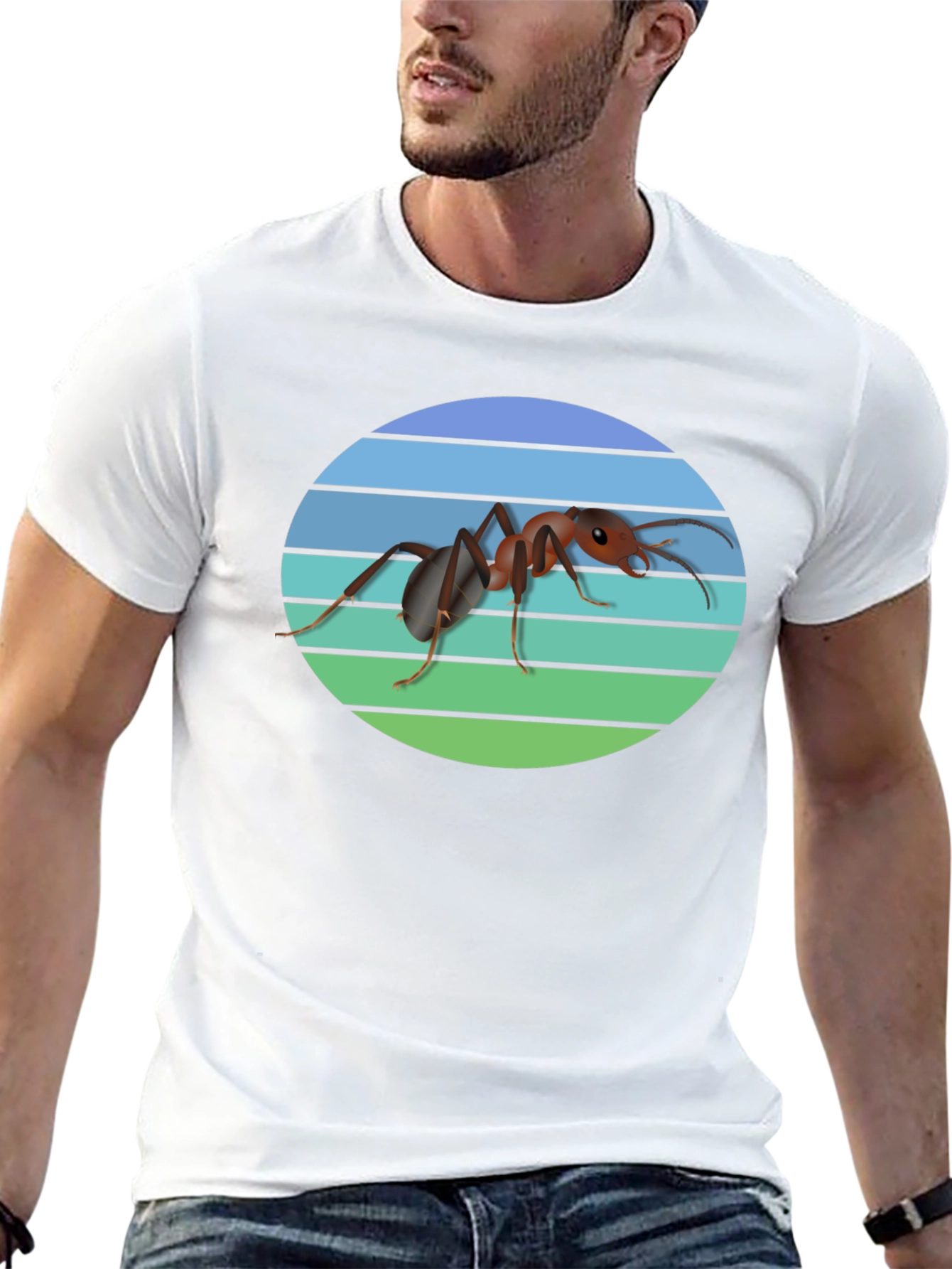 Black Ant Graphic T-Shirt - Cool Insect Design view 13