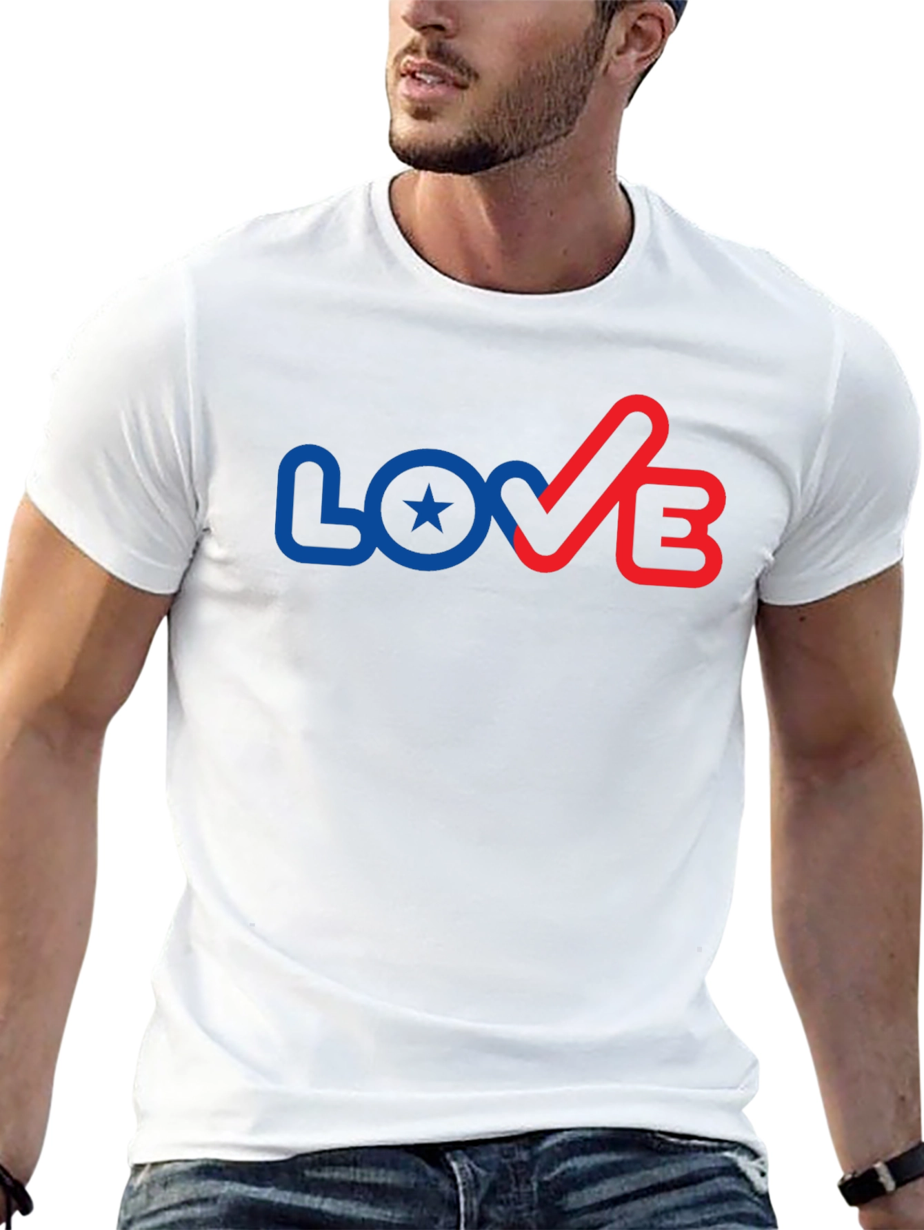 Black Patriotic Love T-Shirt view 13