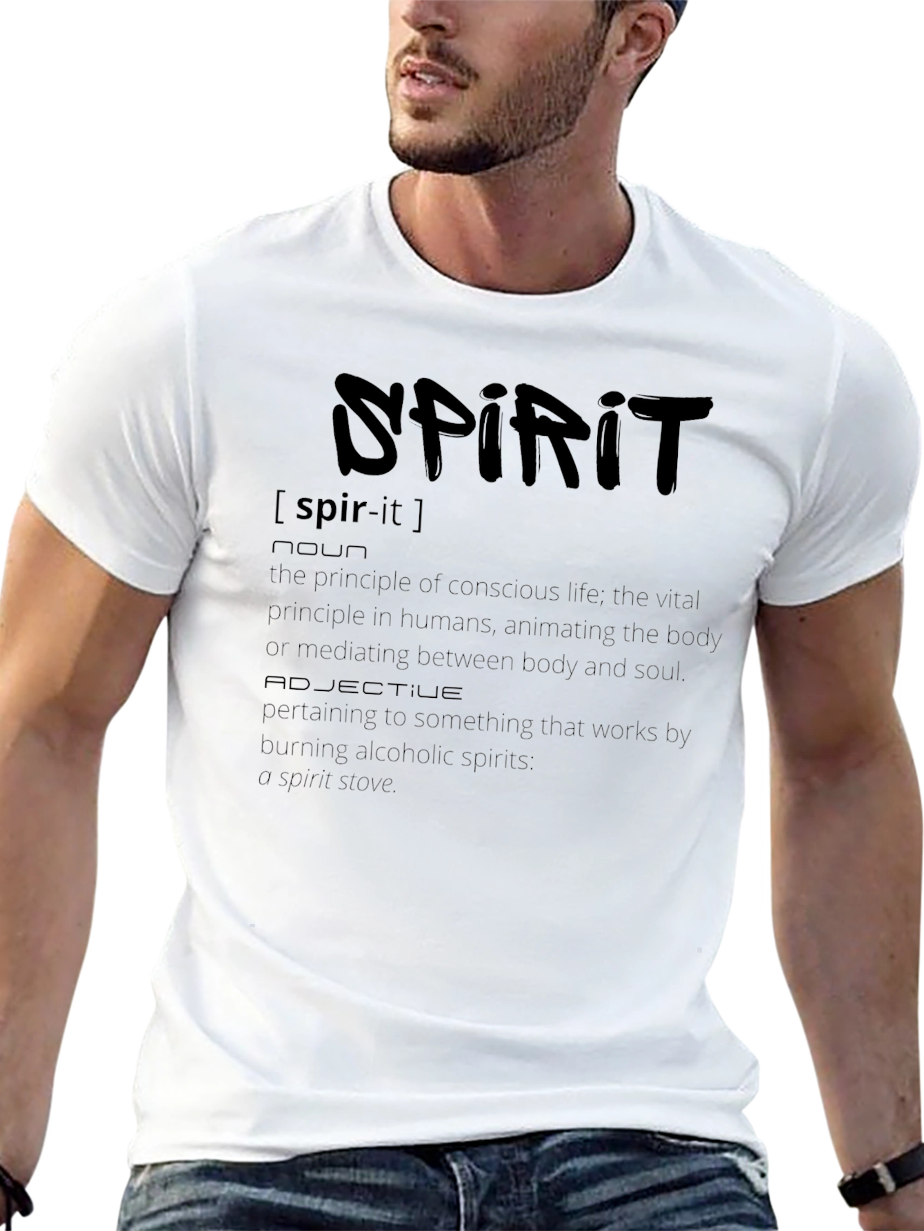 Black Spirit Definition T-Shirt - Black view 13