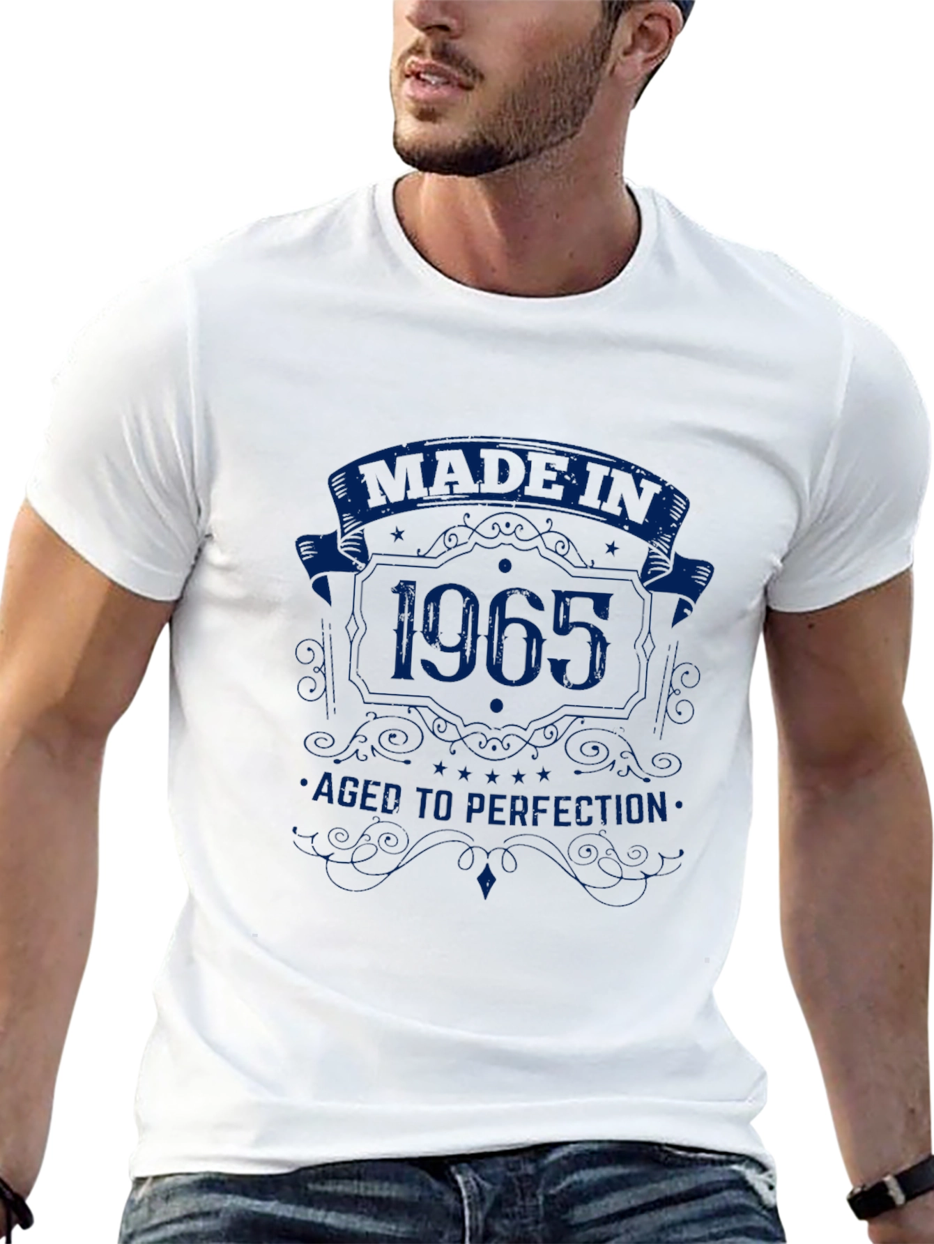 Black Made in 1965 T-Shirt - Aged to Perfection view 13
