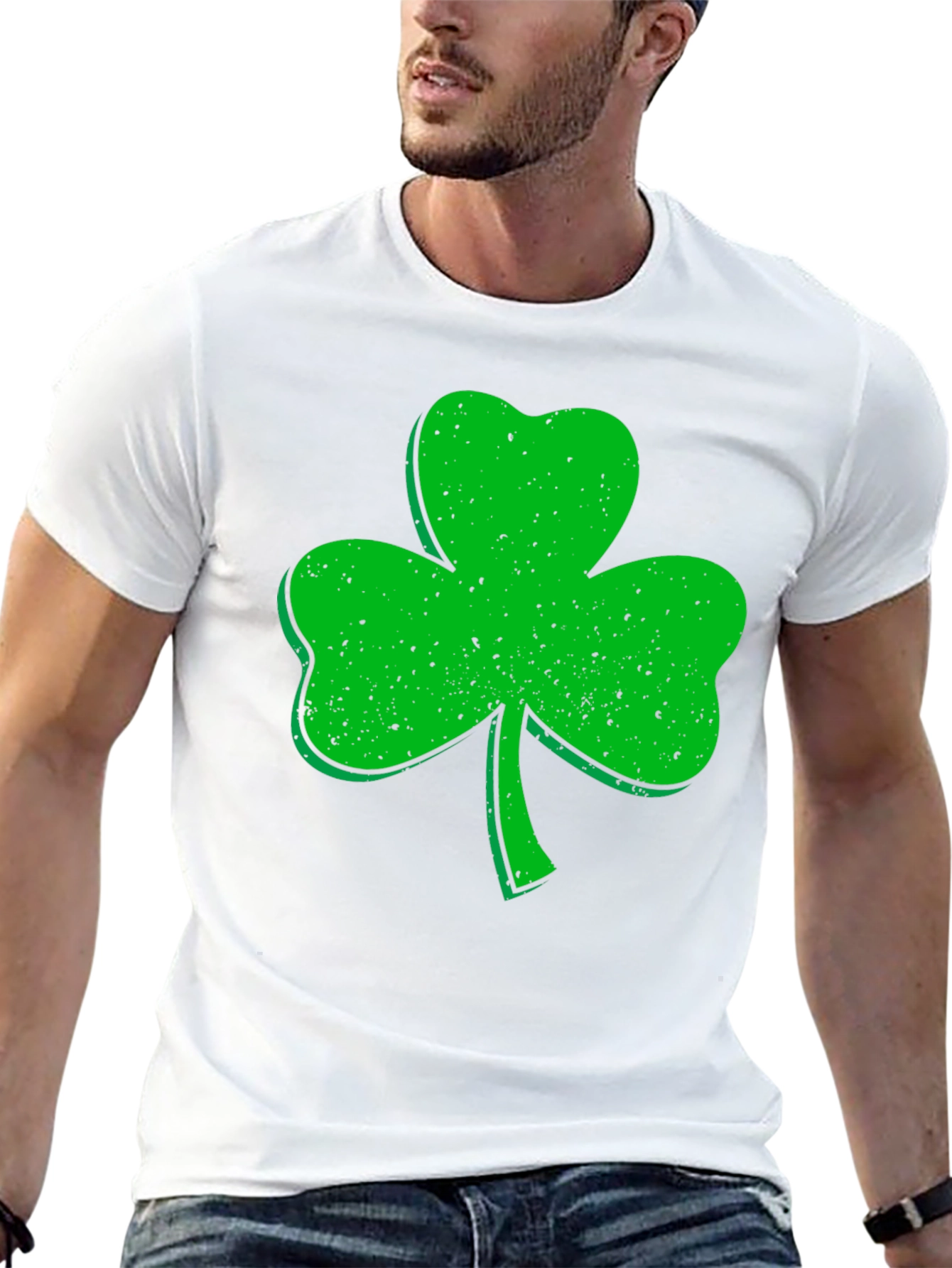 Black Shamrock Graphic Tee - St. Patrick's Day Apparel view 13
