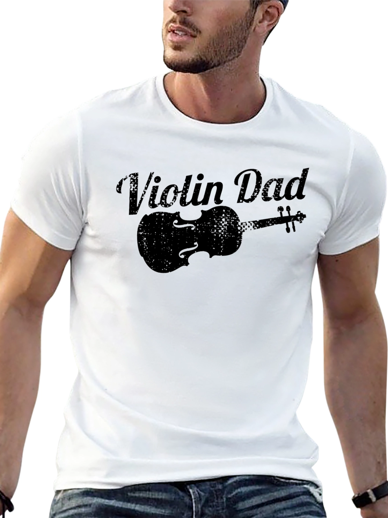 Black Violin Dad Black Graphic Tee view 13