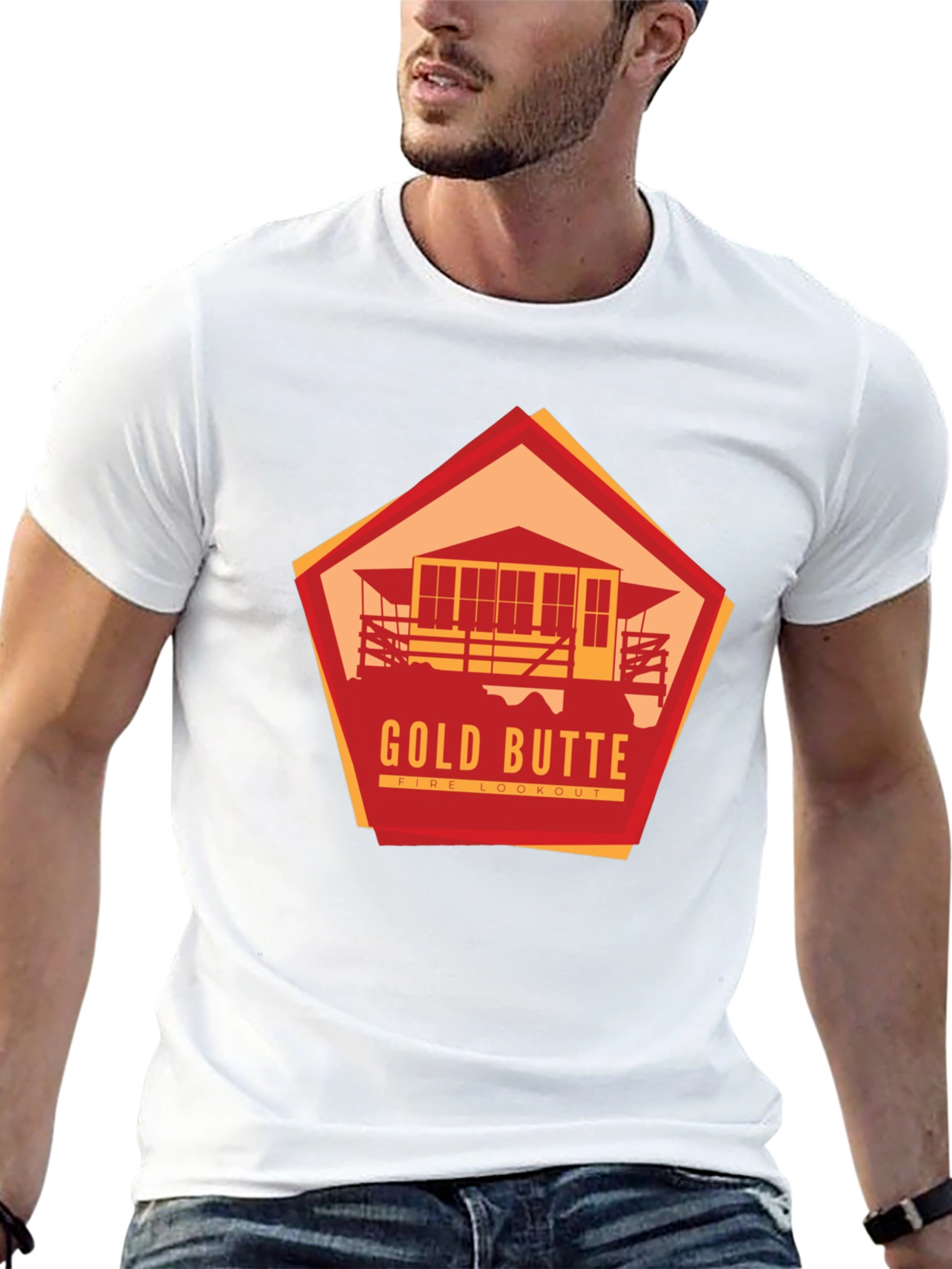 Black Gold Butte Fire Lookout Graphic Tee view 13
