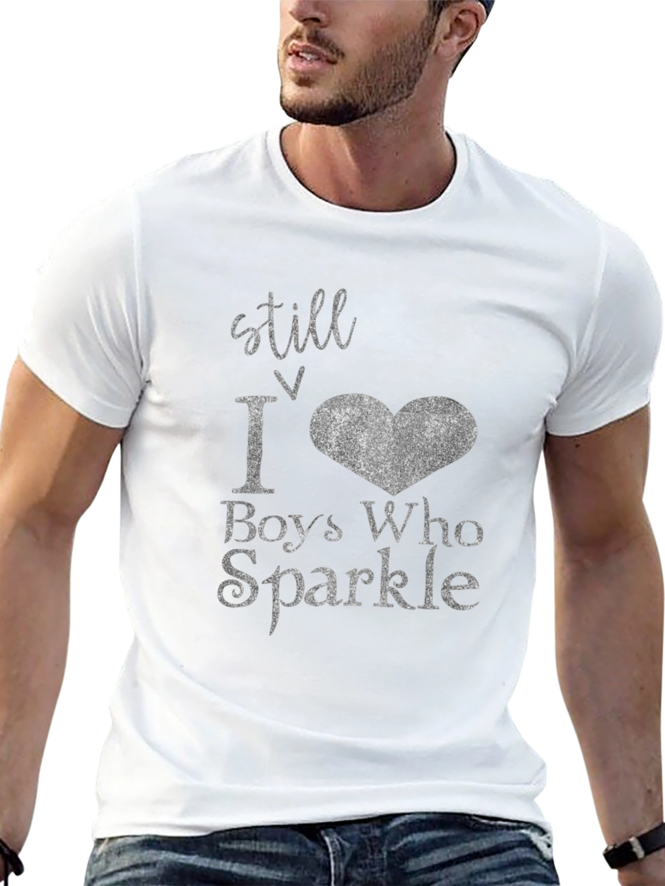 Black Still Love Boys Who Sparkle Black T-Shirt view 13