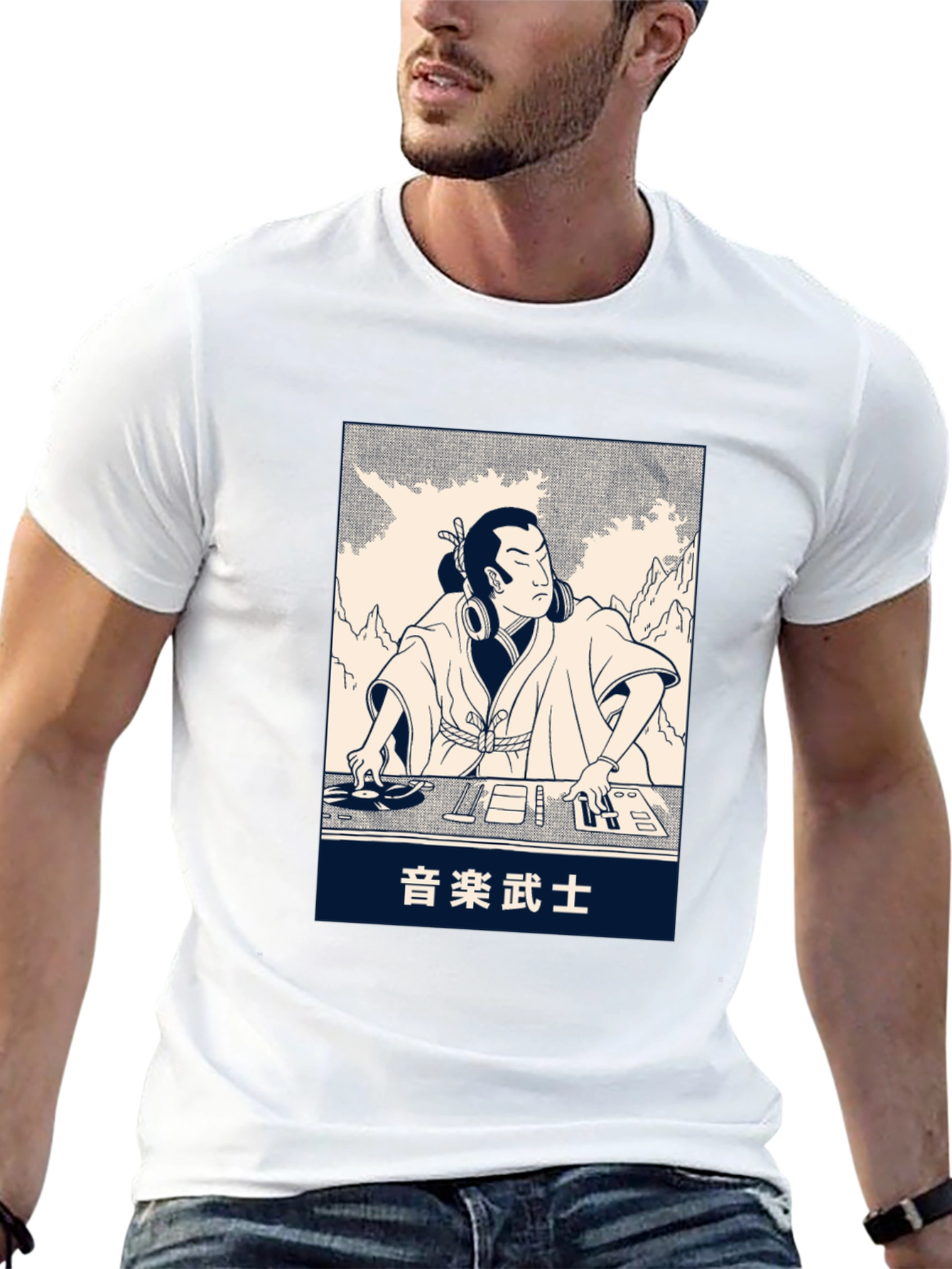 Samurai DJ Graphic T-Shirt - 13