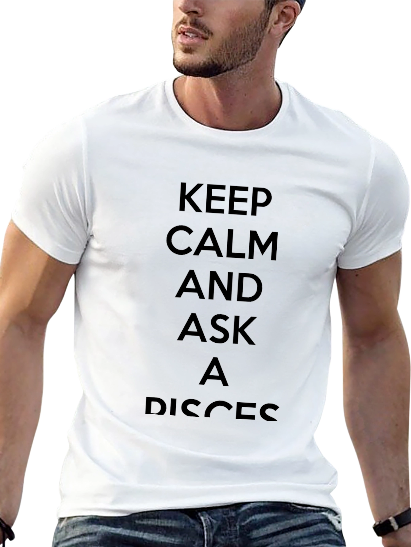 Keep Calm and Ask a Pisces Black T-Shirt - 13