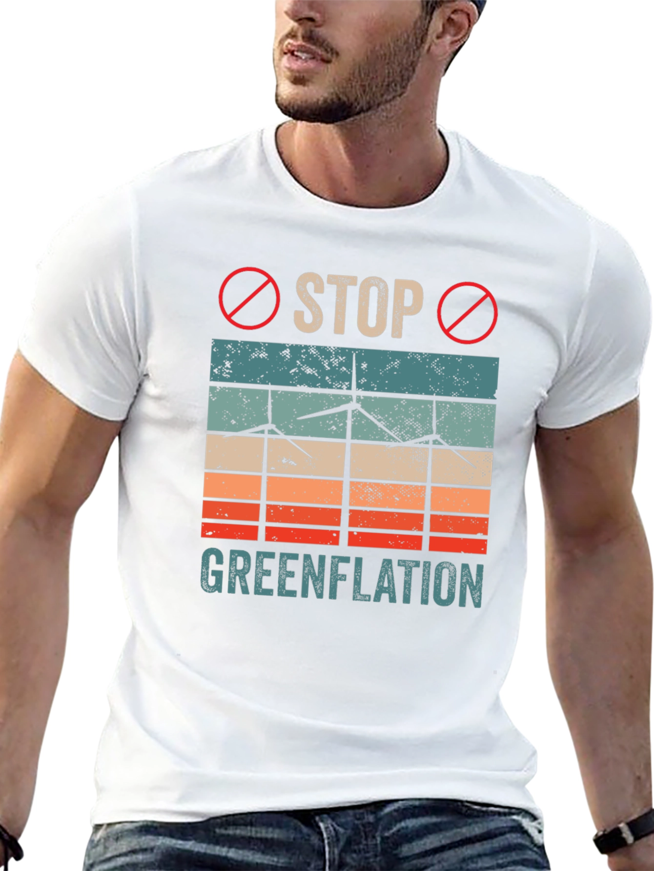 Black Stop Greenflation T-Shirt view 13