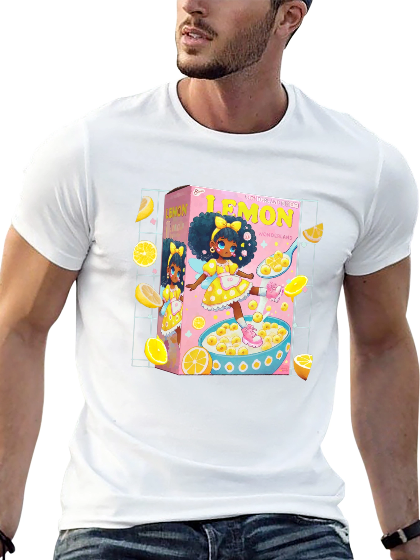 Black Lemon Wonderland Cereal T-Shirt view 13