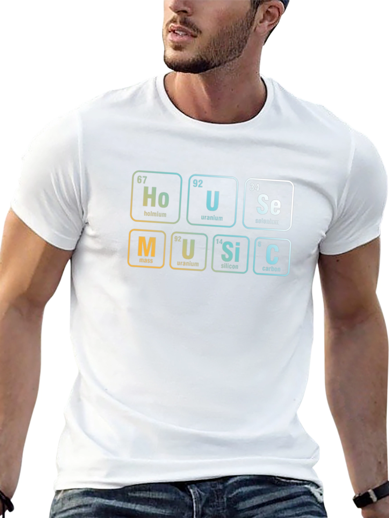 Black Periodic Table of Music T-Shirt view 13
