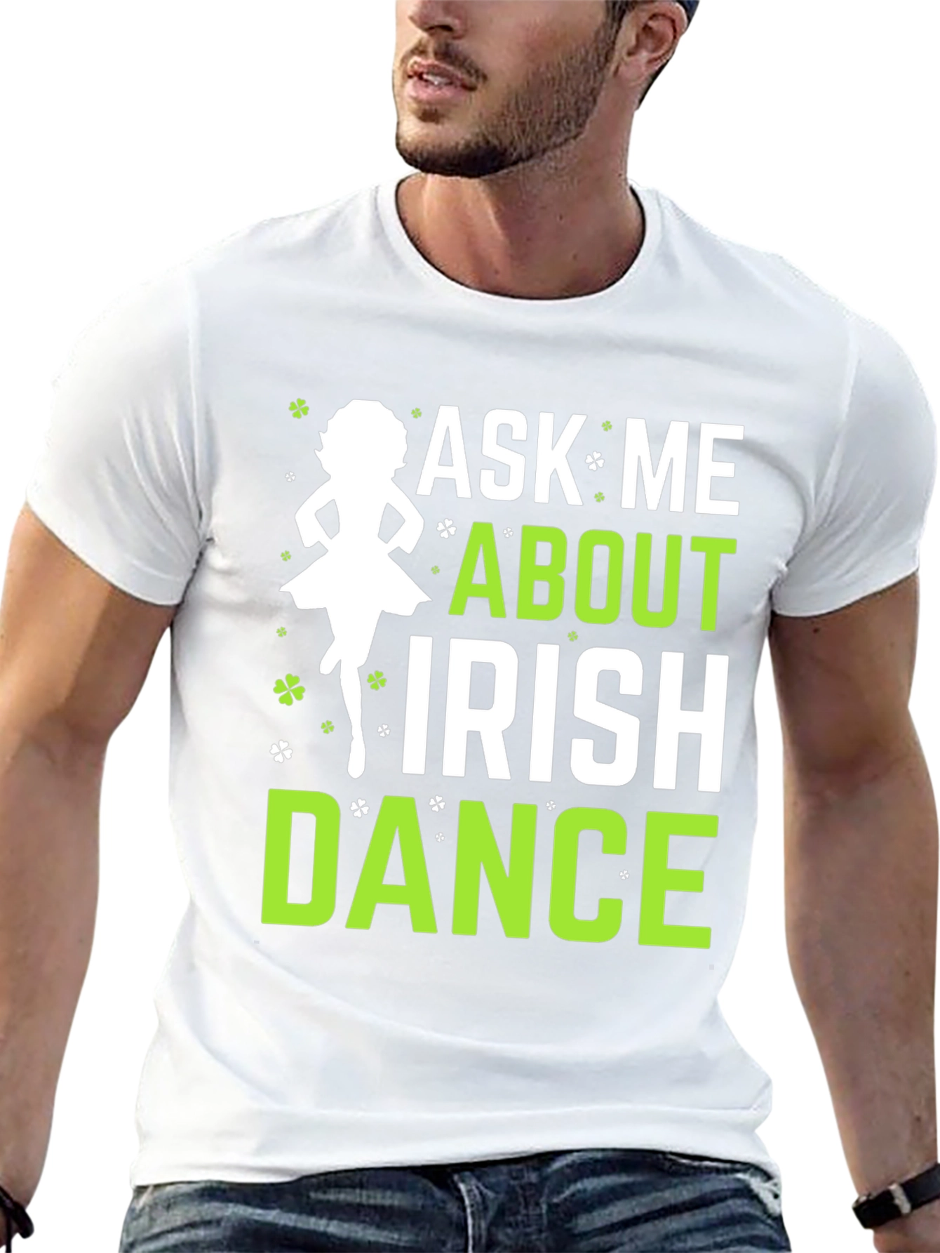Black Ask Me About Irish Dance Black Graphic Tee view 13