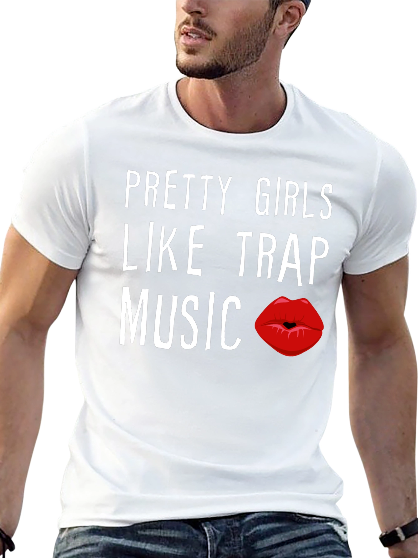 Black Pretty Girls Like Trap Music Graphic Tee view 13