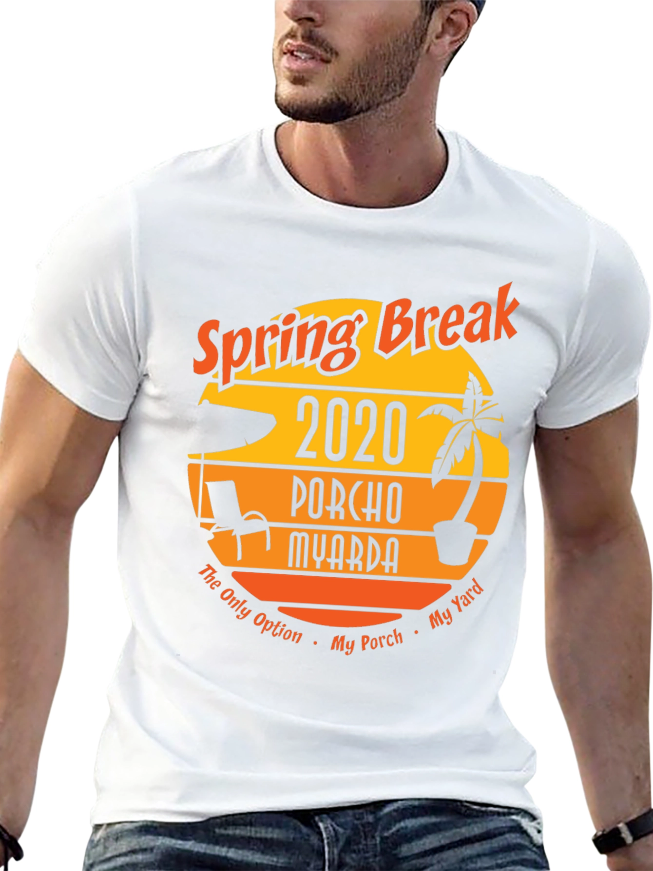Black Spring Break 2020 Porcho Myarda T-Shirt view 13