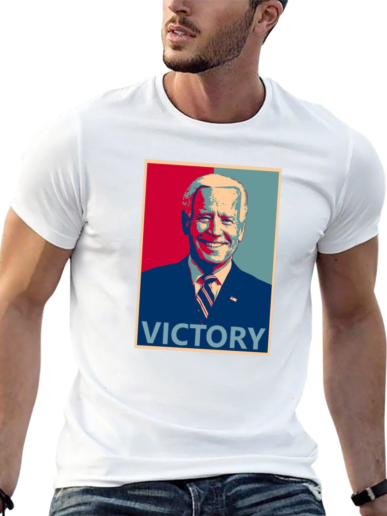 Black Victory Graphic Tee - Patriotic Political T-Shirt view 13