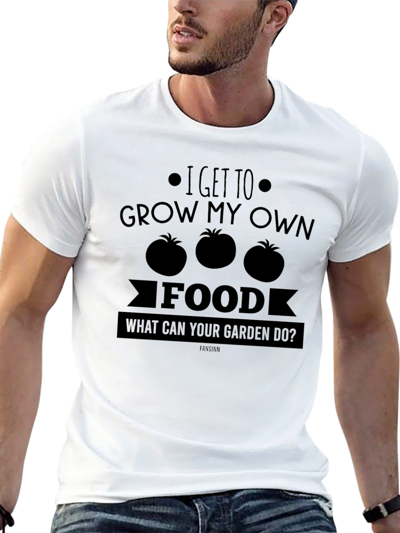 Black Grow Your Own Food Graphic Tee view 13