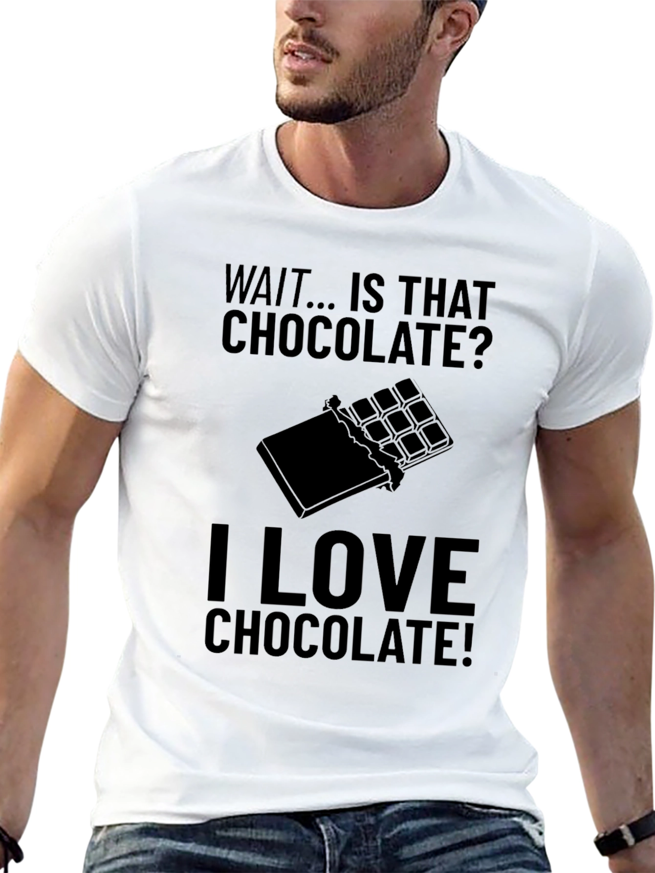 Black Chocolate Lover T-Shirt - Funny Graphic Tee view 13