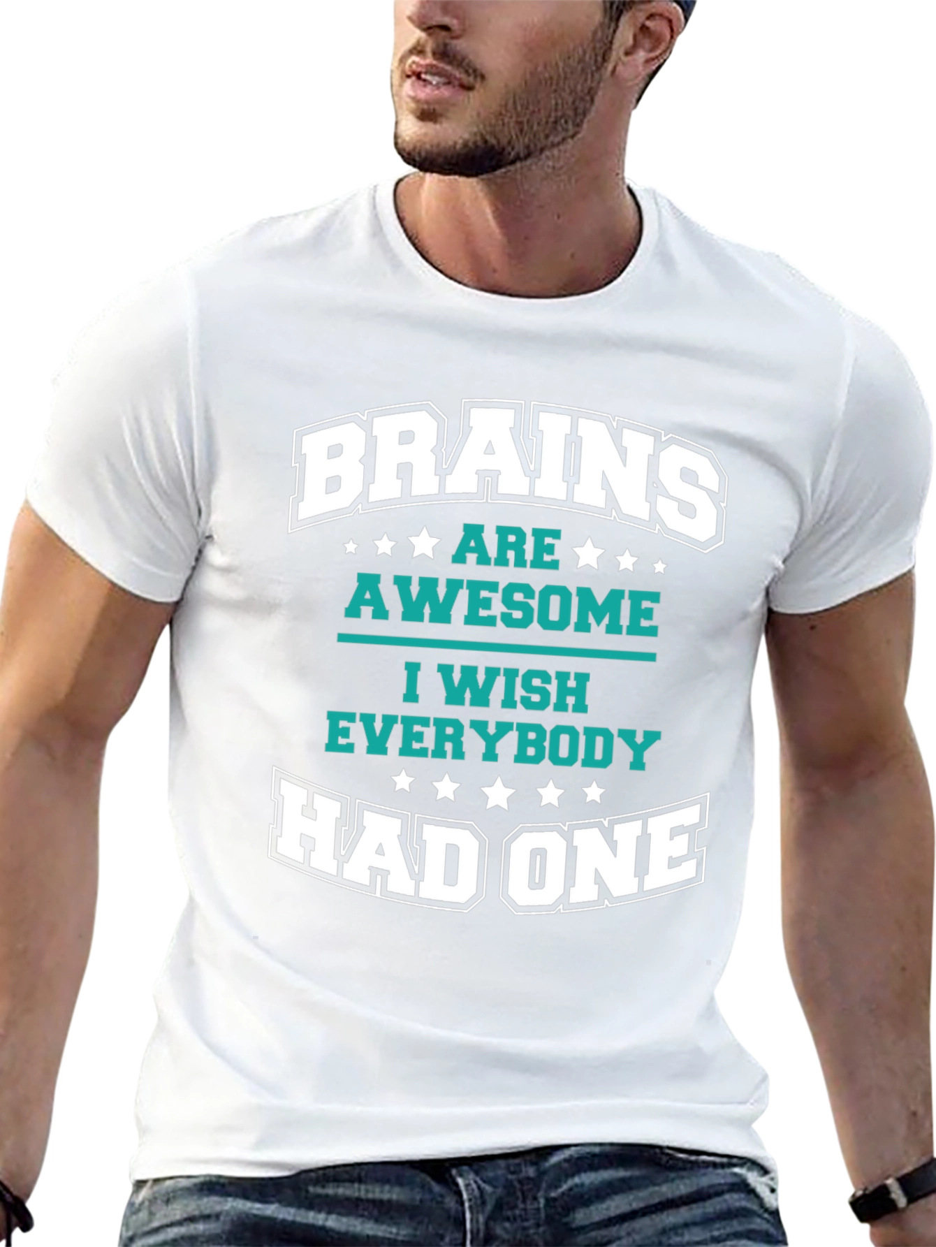 Black Brains Are Awesome Graphic T-Shirt view 13