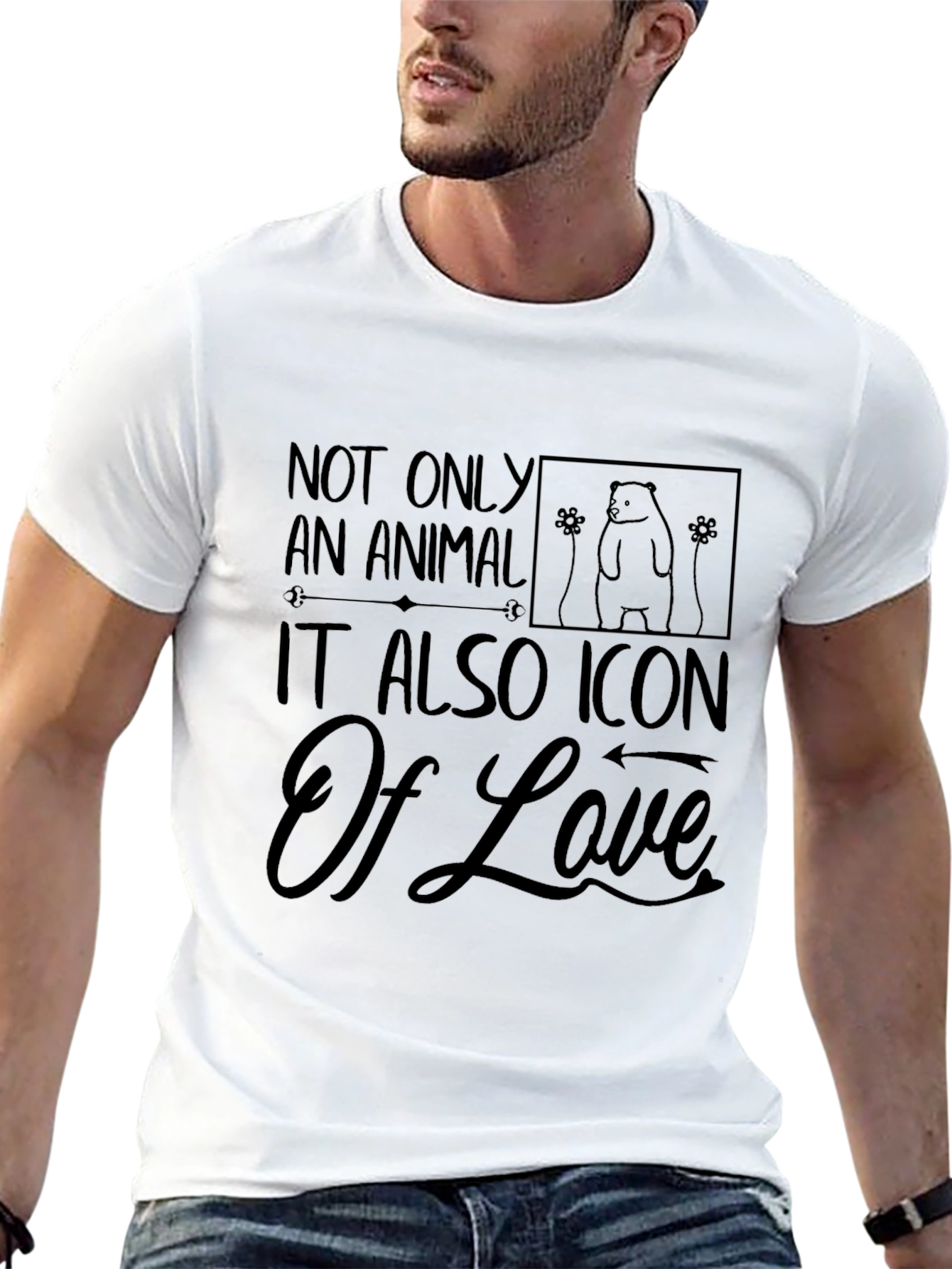 Black Animal Lover Graphic Tee - Icon of Love view 13