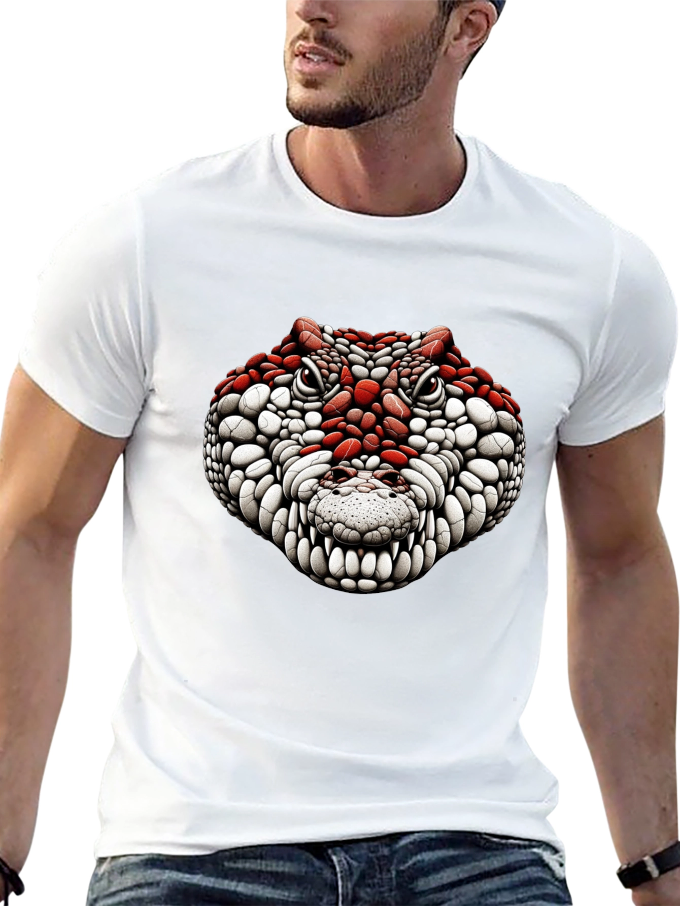 Black Crocodile Graphic Tee - Bold Reptile Design view 13