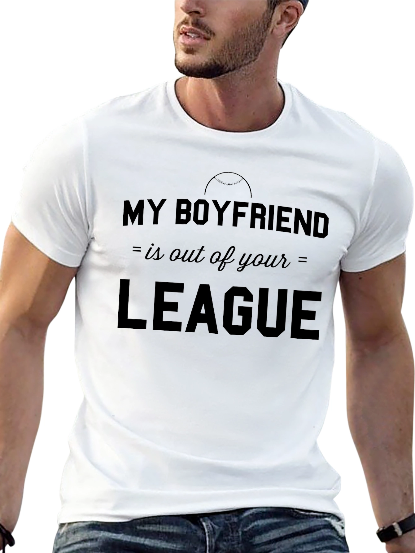 Black My Boyfriend Is Out Of Your League Graphic Tee view 13