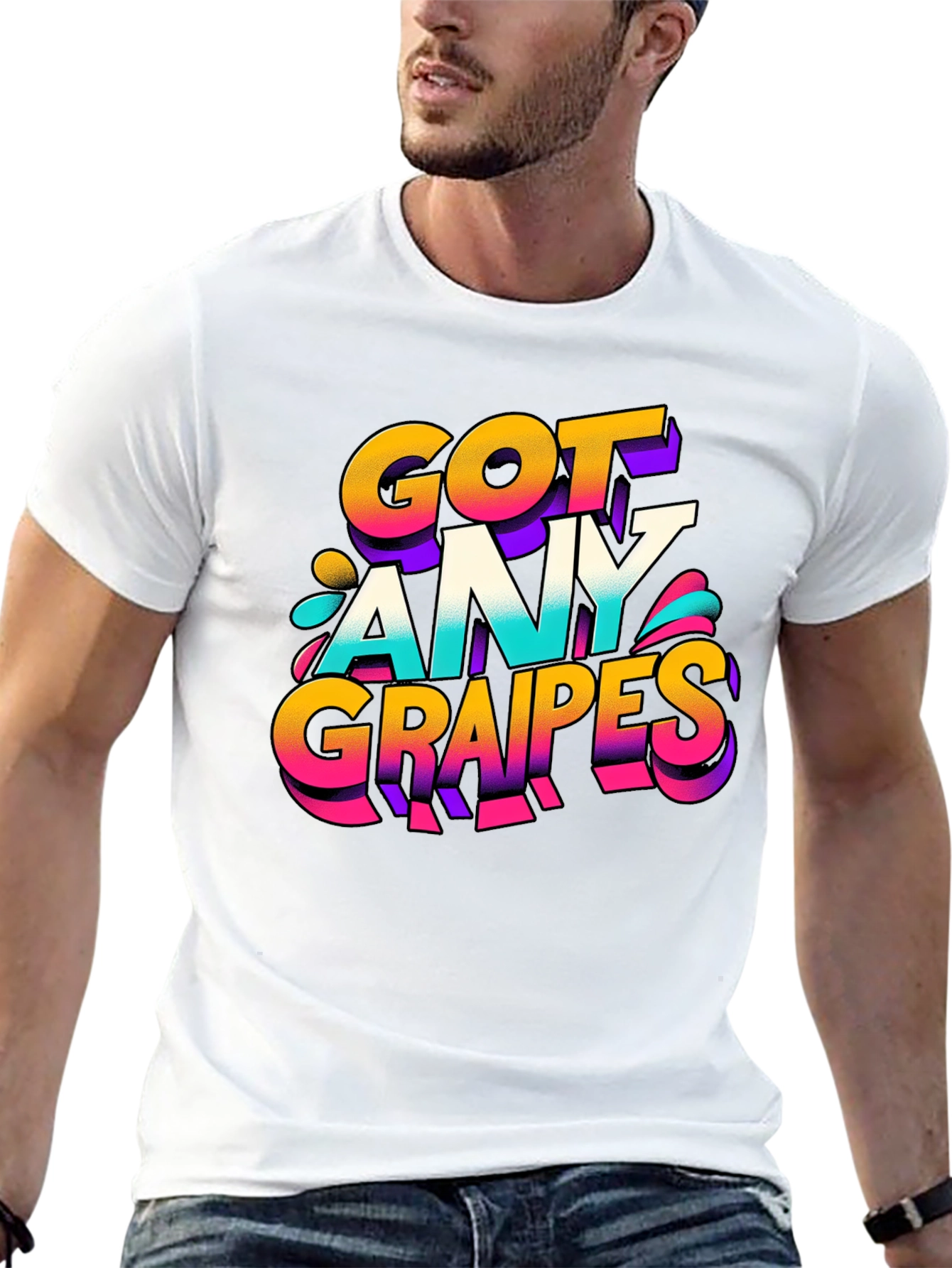 Black Got Any Grapes Graphic T-Shirt view 13