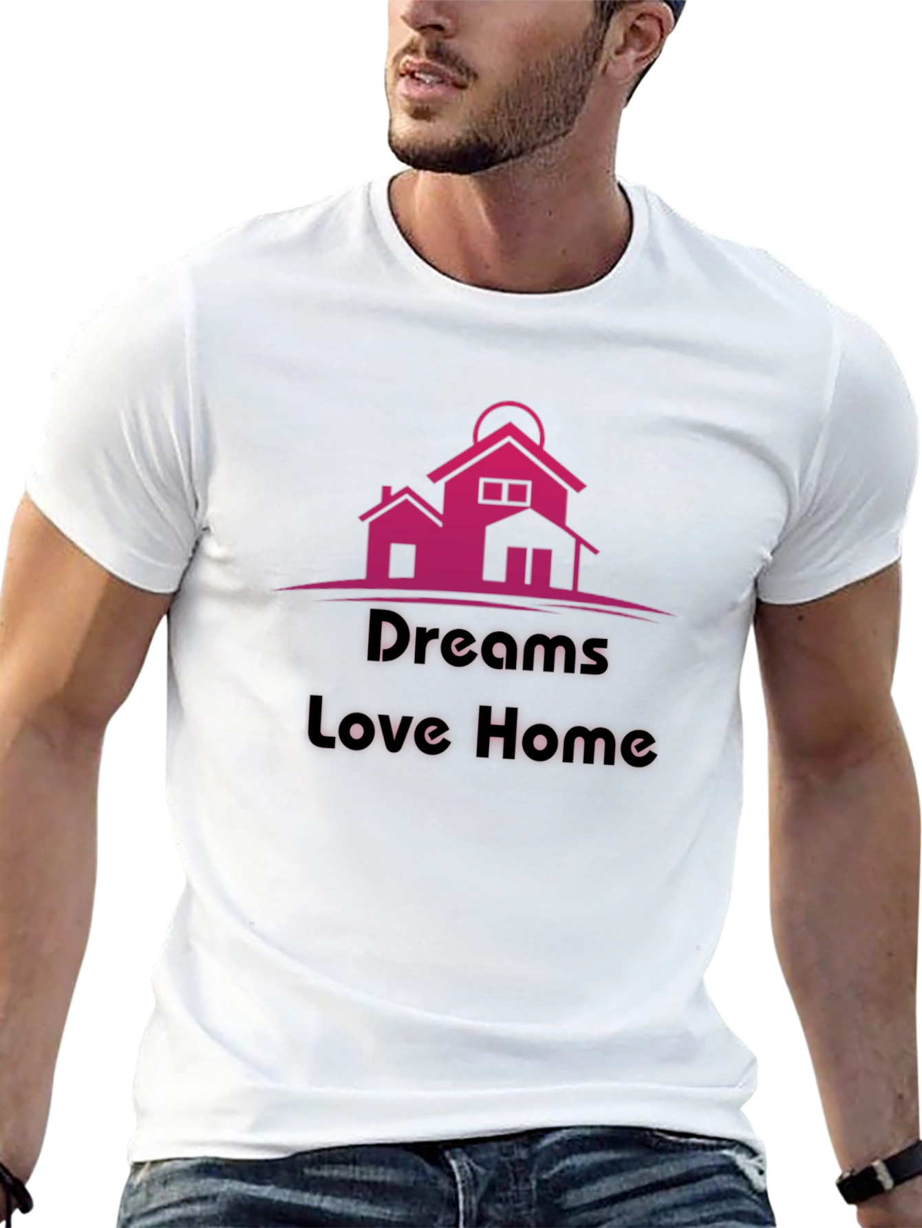 Black Dreams Love Home T-Shirt view 13