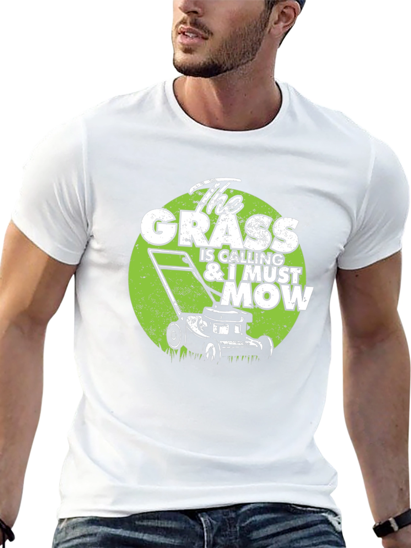 Black The Grass is Calling T-Shirt view 13