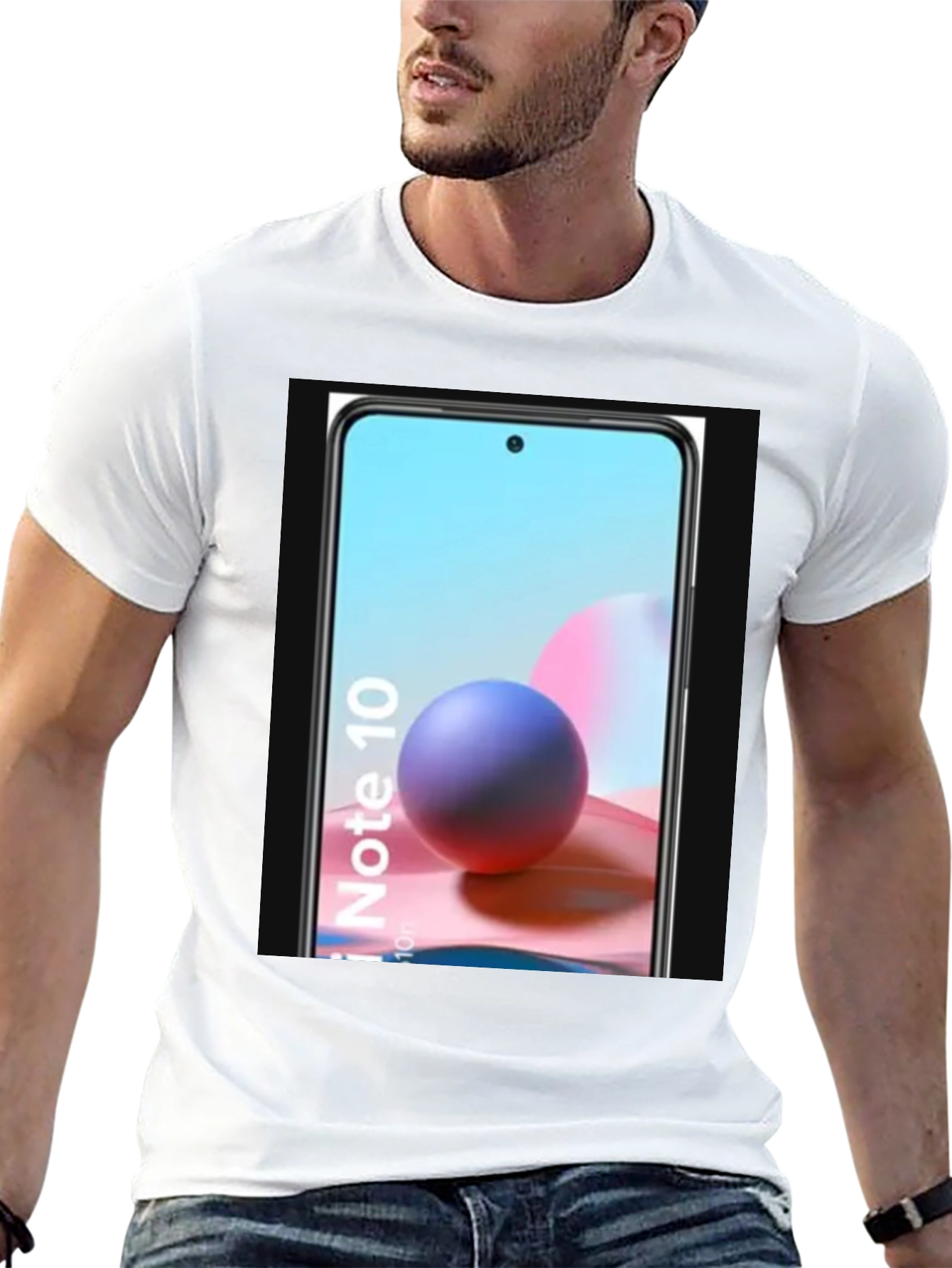 Black Cool Phone Graphic Tee - Black Casual Shirt view 13