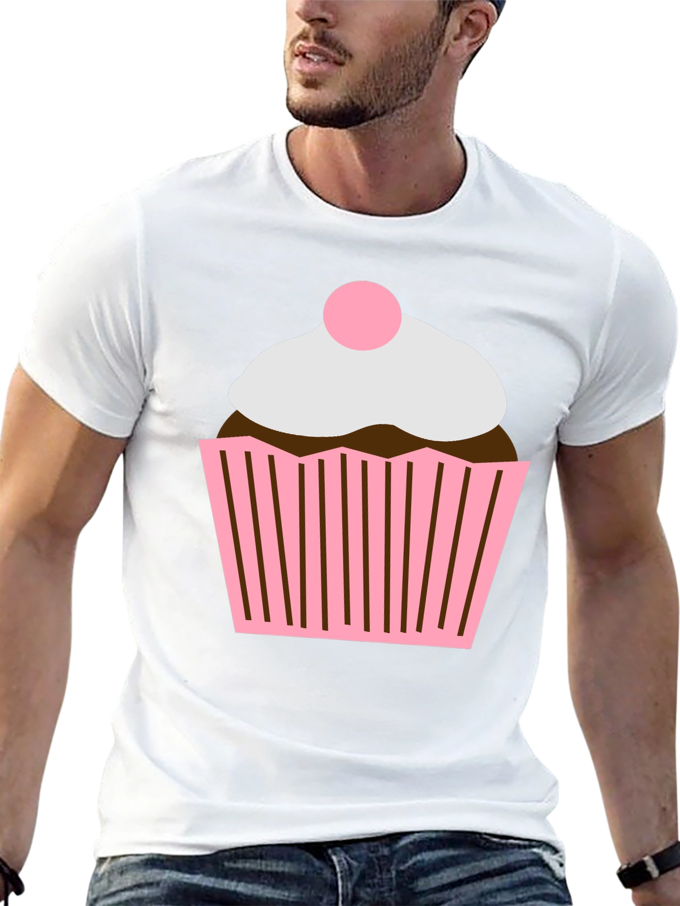 Black Cupcake Graphic Tee - Sweet Treat T-Shirt view 13