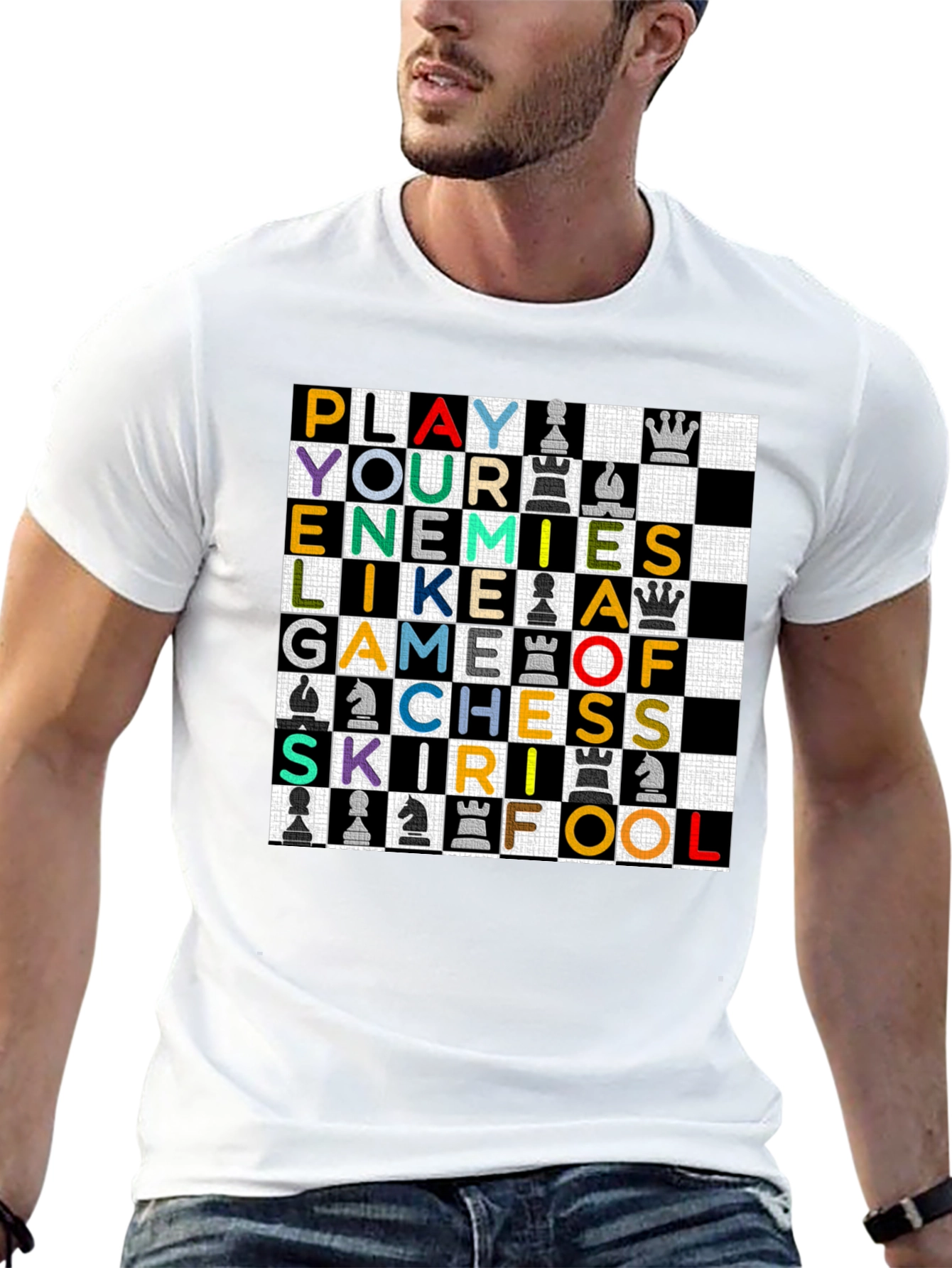 Black Play Your Enemies Like a Game of Chess T-Shirt view 13