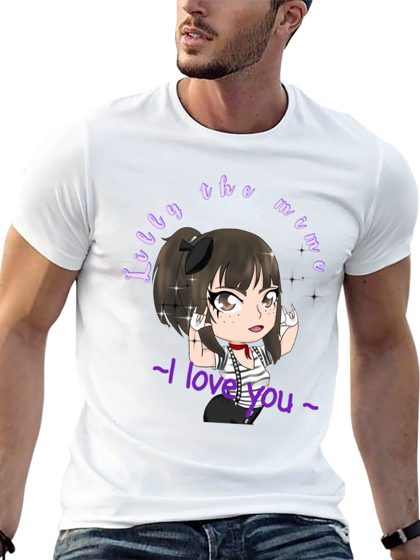 Black Lilly the Mime Graphic Tee view 13