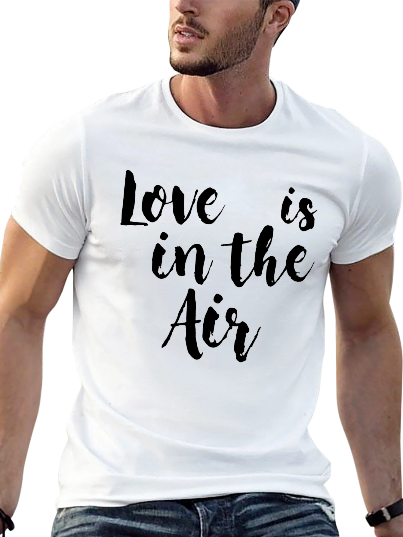 Black Love is in the Air Black Graphic Tee view 13