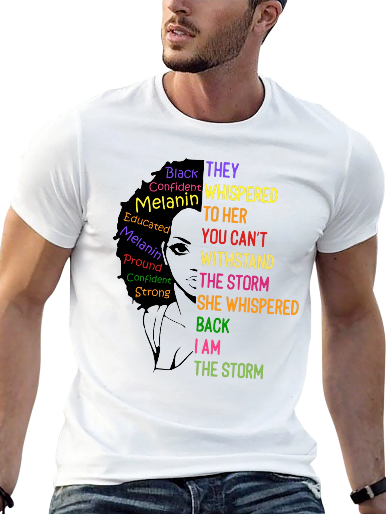 Black Empowered Woman T-Shirt: I Am The Storm Tee view 13